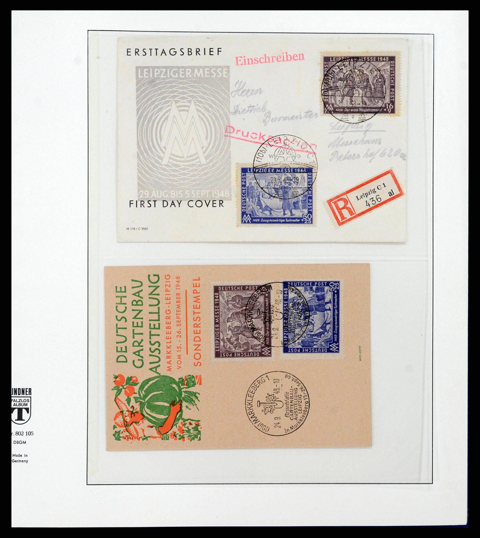 38890 0056 - Stamp collection 38890 Germany sovjet zone 1945-1949.