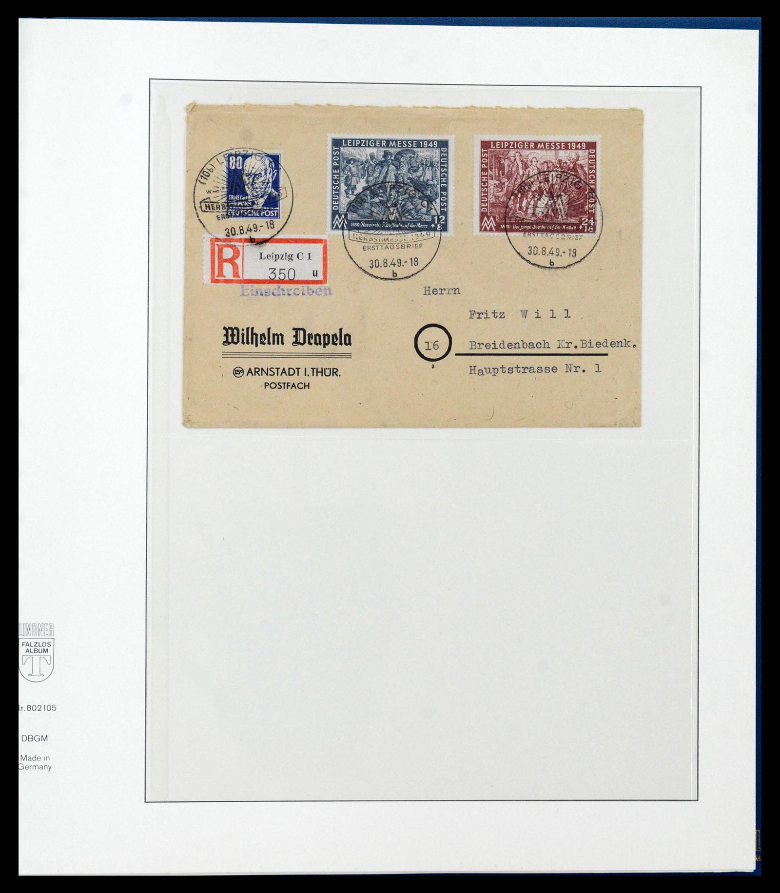 38890 0066 - Stamp collection 38890 Germany sovjet zone 1945-1949.