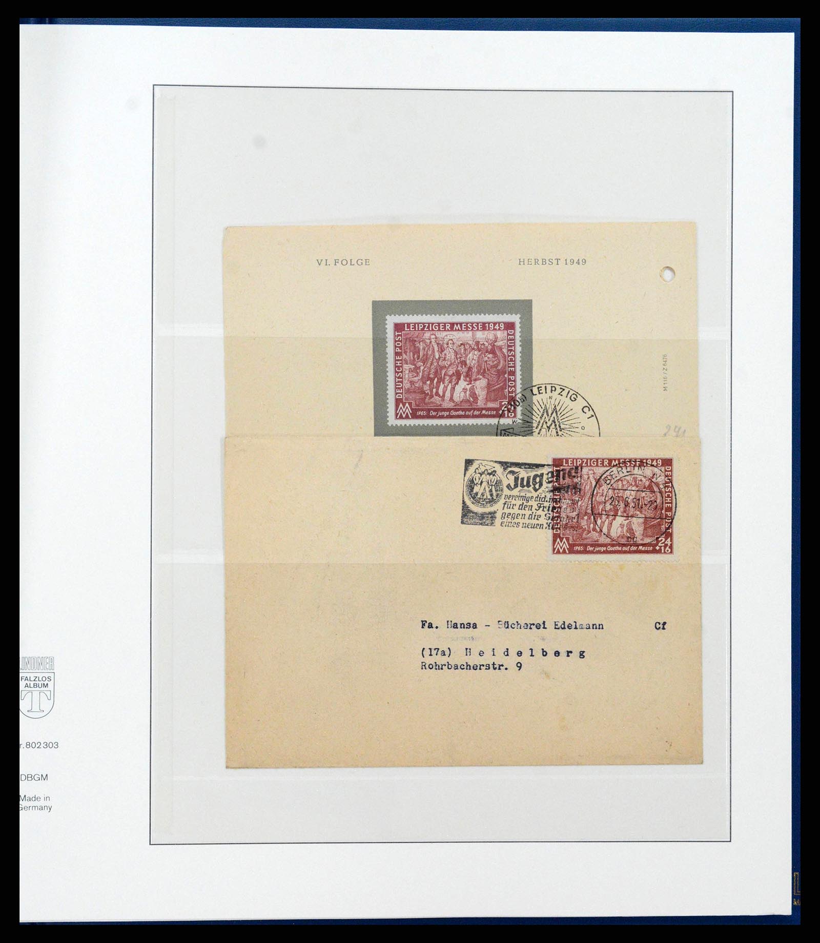 38890 0067 - Stamp collection 38890 Germany sovjet zone 1945-1949.