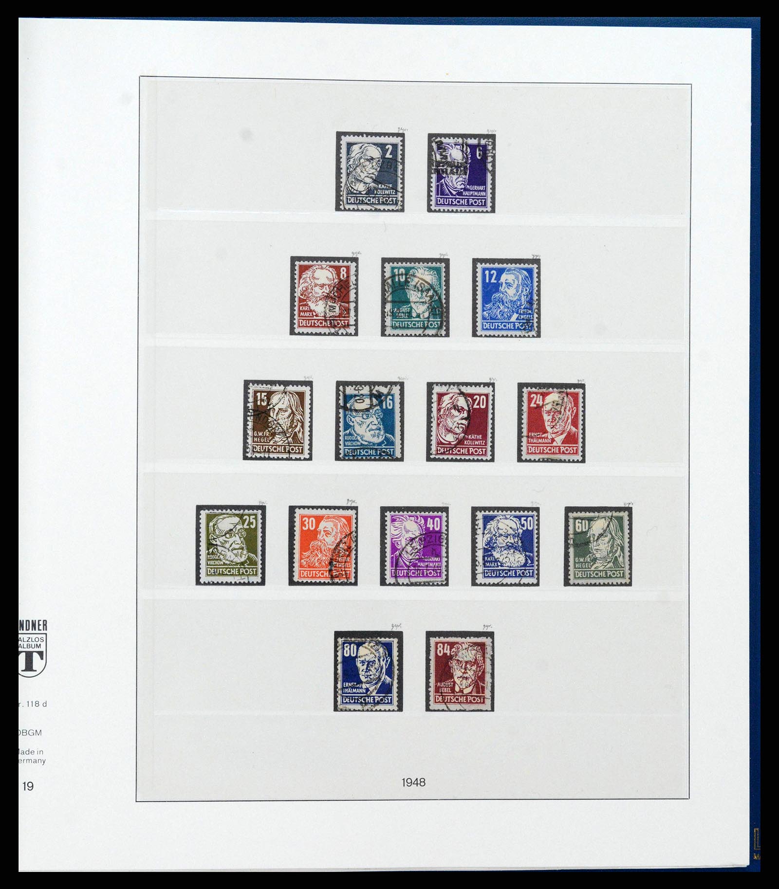 38890 0068 - Stamp collection 38890 Germany sovjet zone 1945-1949.