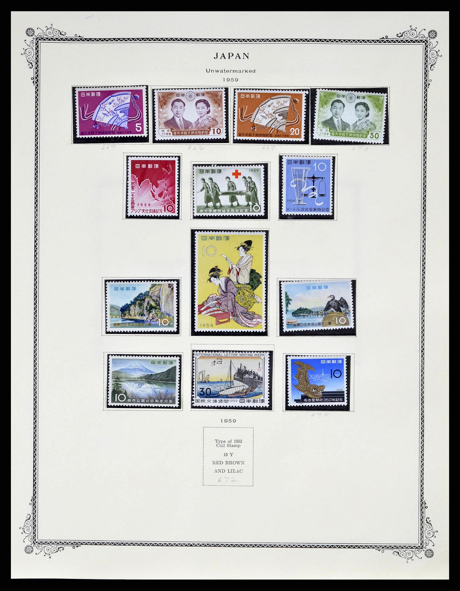 38891 0064 - Postzegelverzameling 38891 Japan 1871-1961.