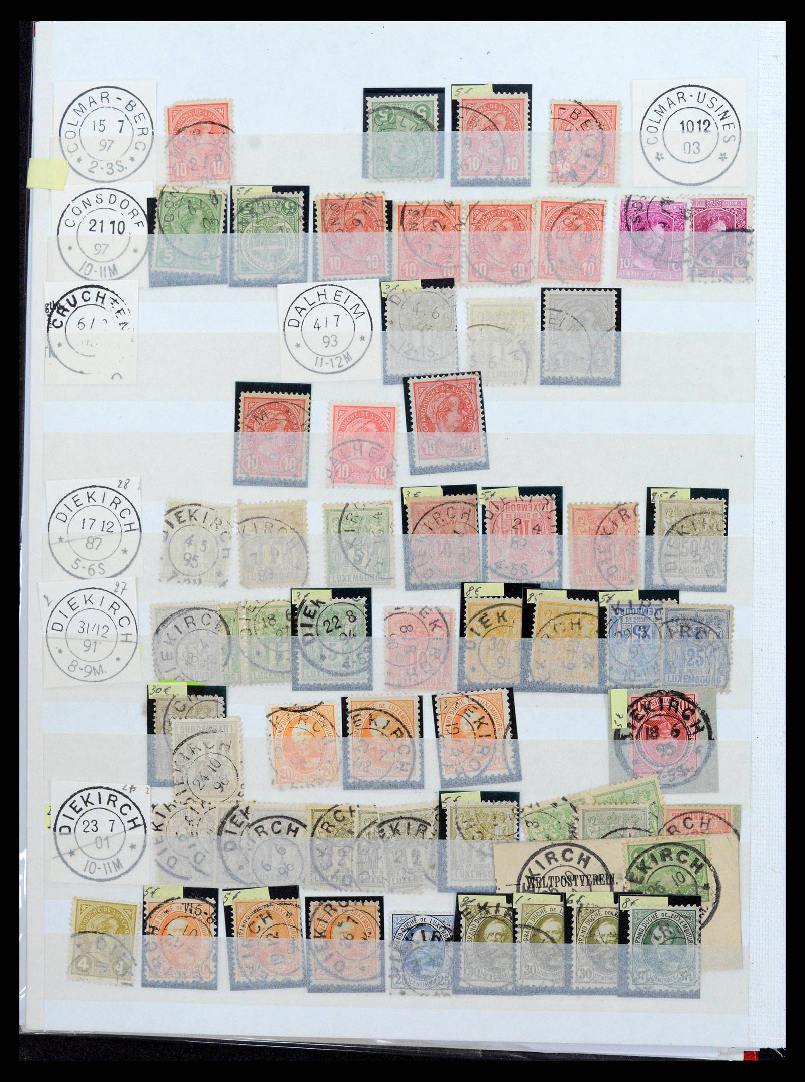 38892 0004 - Postzegelverzameling 38892 Luxemburg stempels 1880-1980.