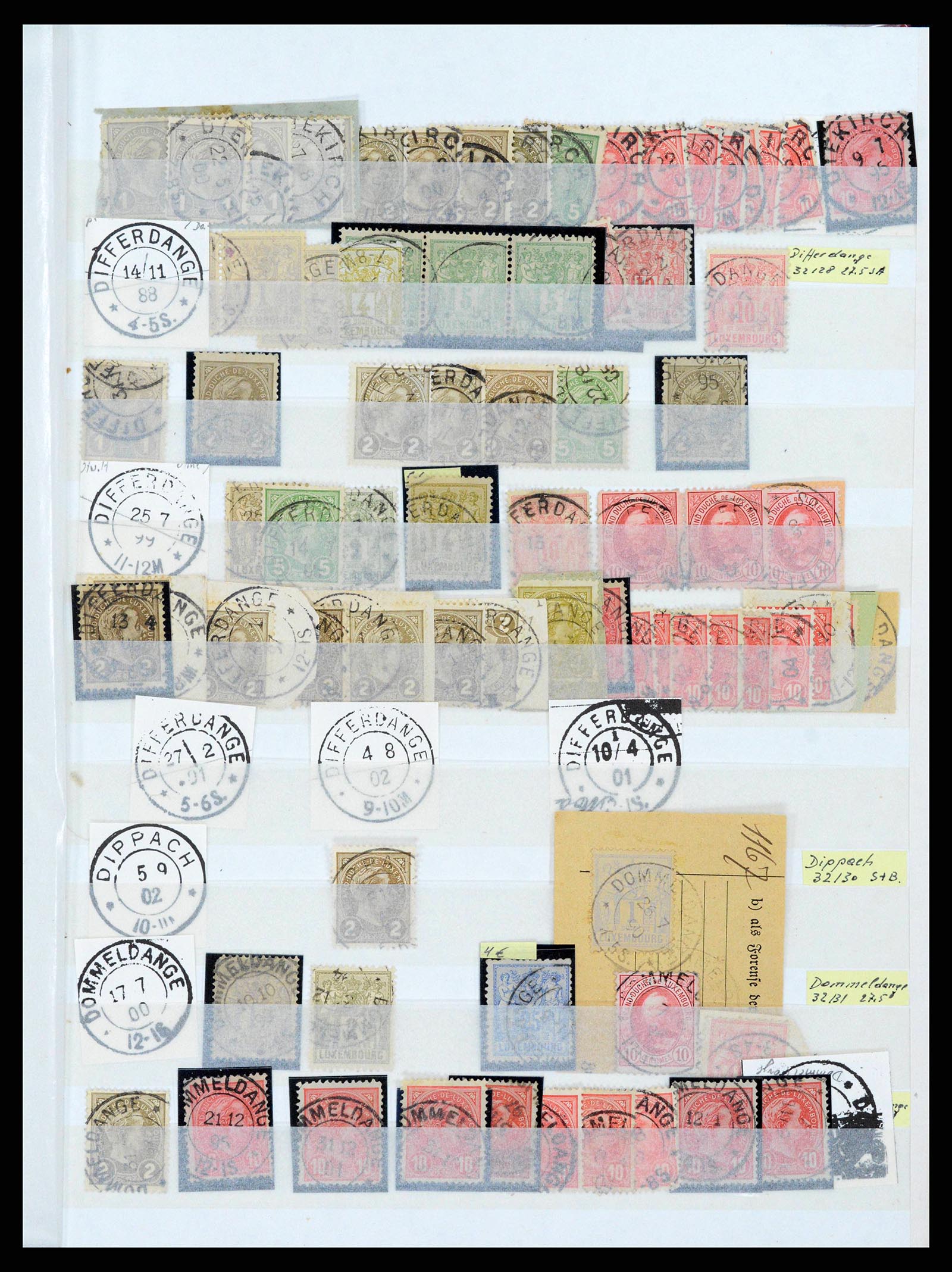 38892 0005 - Postzegelverzameling 38892 Luxemburg stempels 1880-1980.