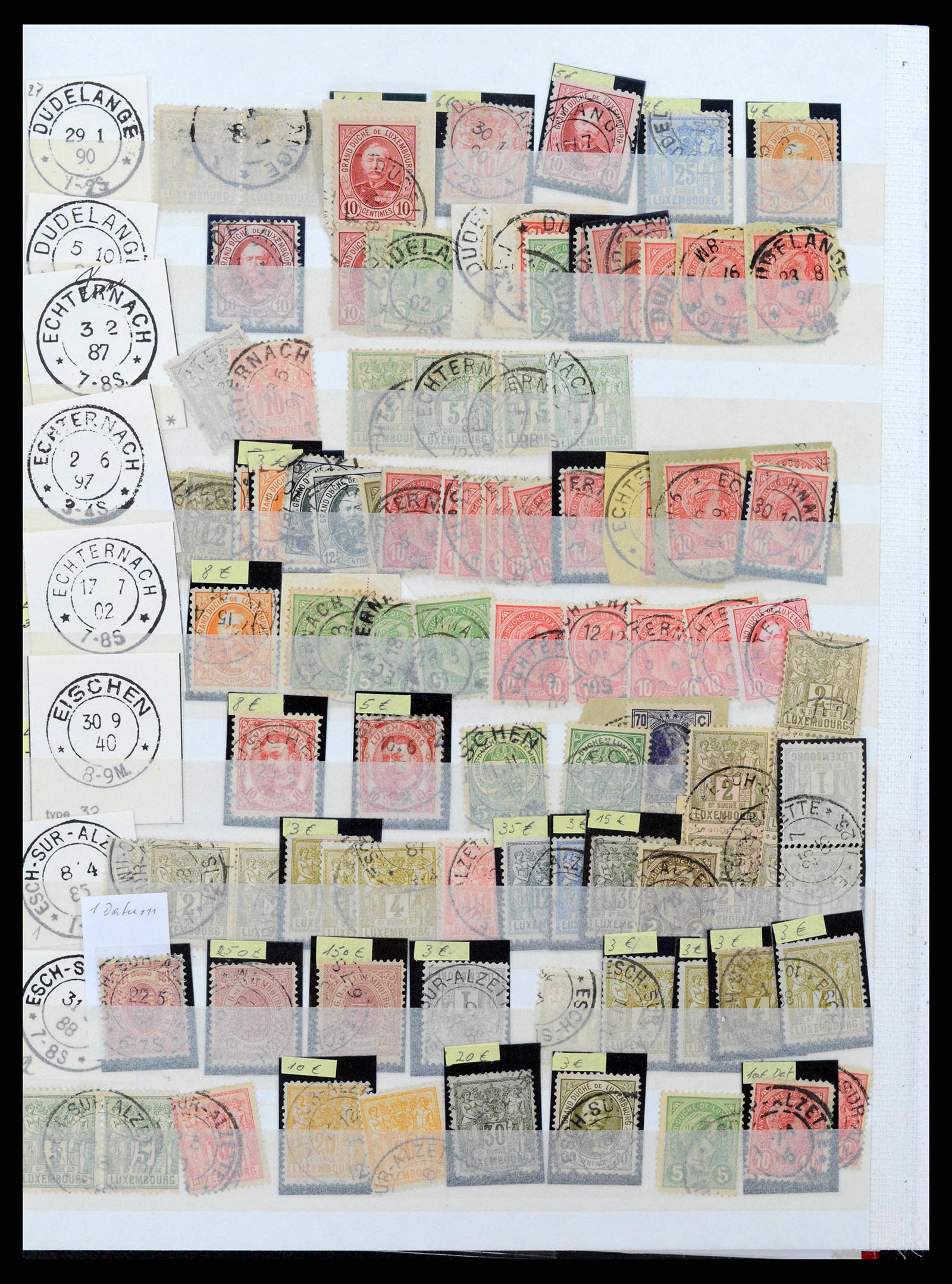 38892 0006 - Postzegelverzameling 38892 Luxemburg stempels 1880-1980.