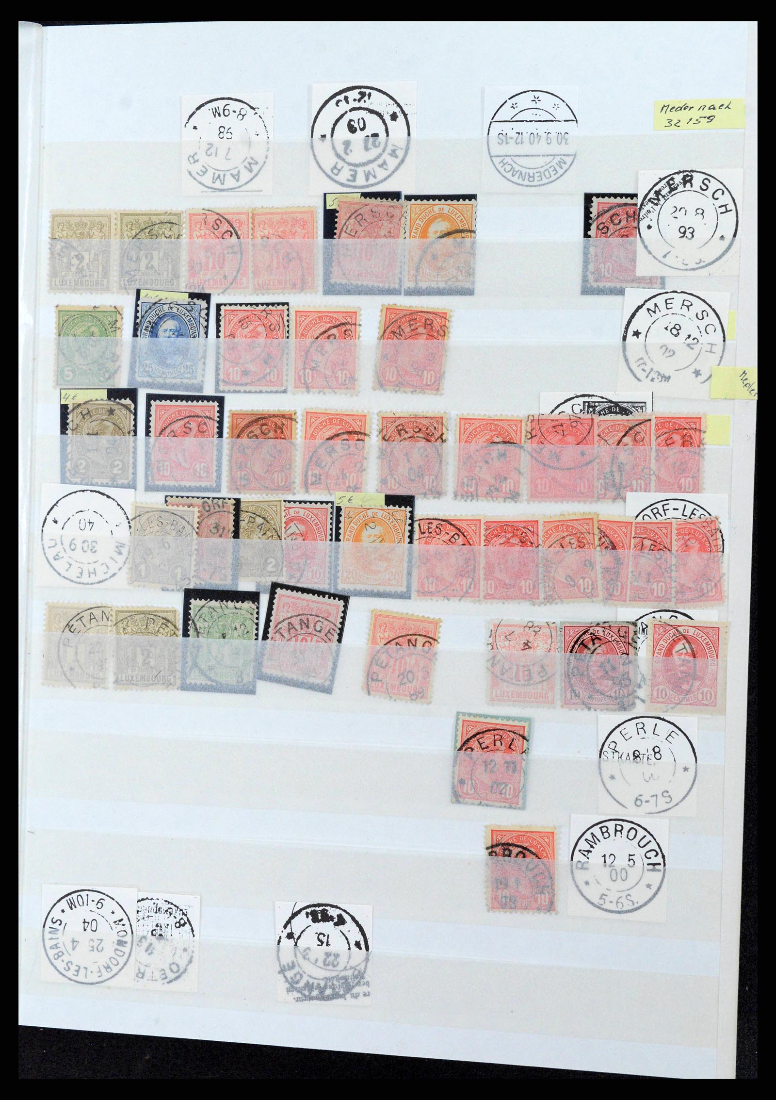38892 0011 - Postzegelverzameling 38892 Luxemburg stempels 1880-1980.