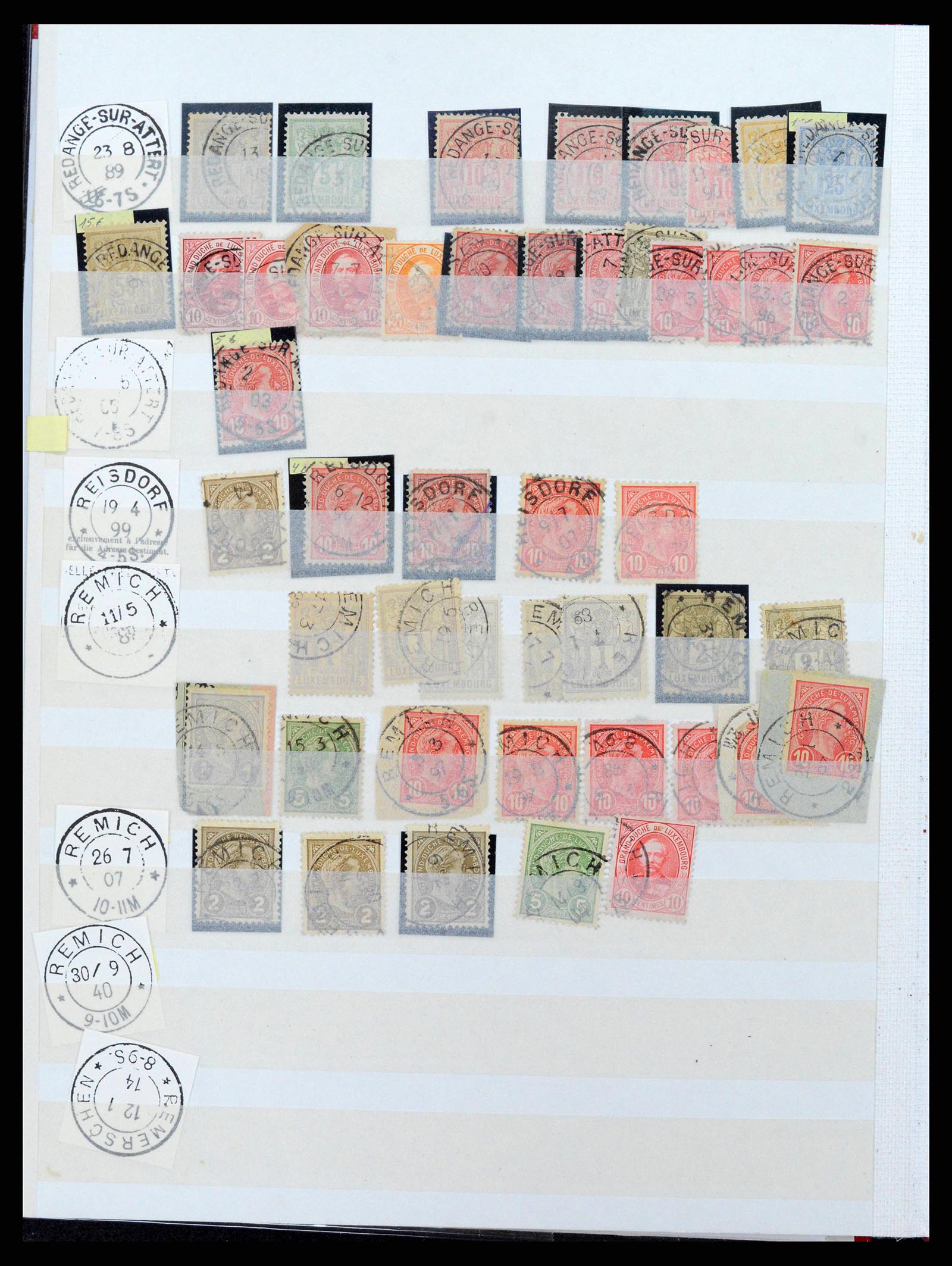 38892 0012 - Postzegelverzameling 38892 Luxemburg stempels 1880-1980.