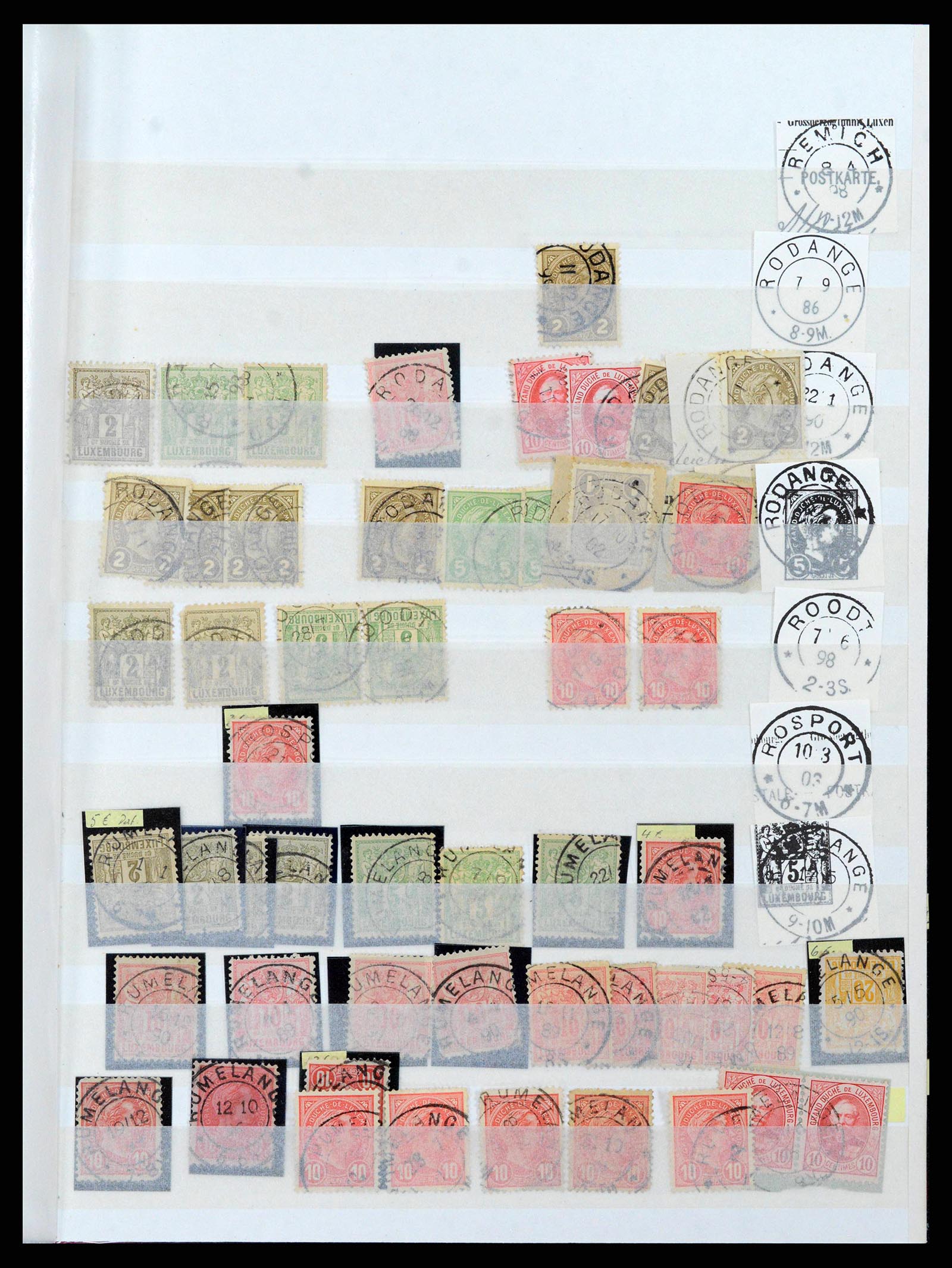38892 0013 - Postzegelverzameling 38892 Luxemburg stempels 1880-1980.