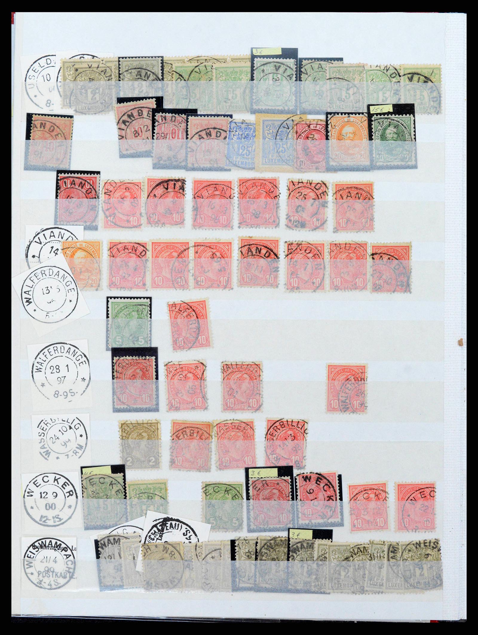 38892 0016 - Postzegelverzameling 38892 Luxemburg stempels 1880-1980.