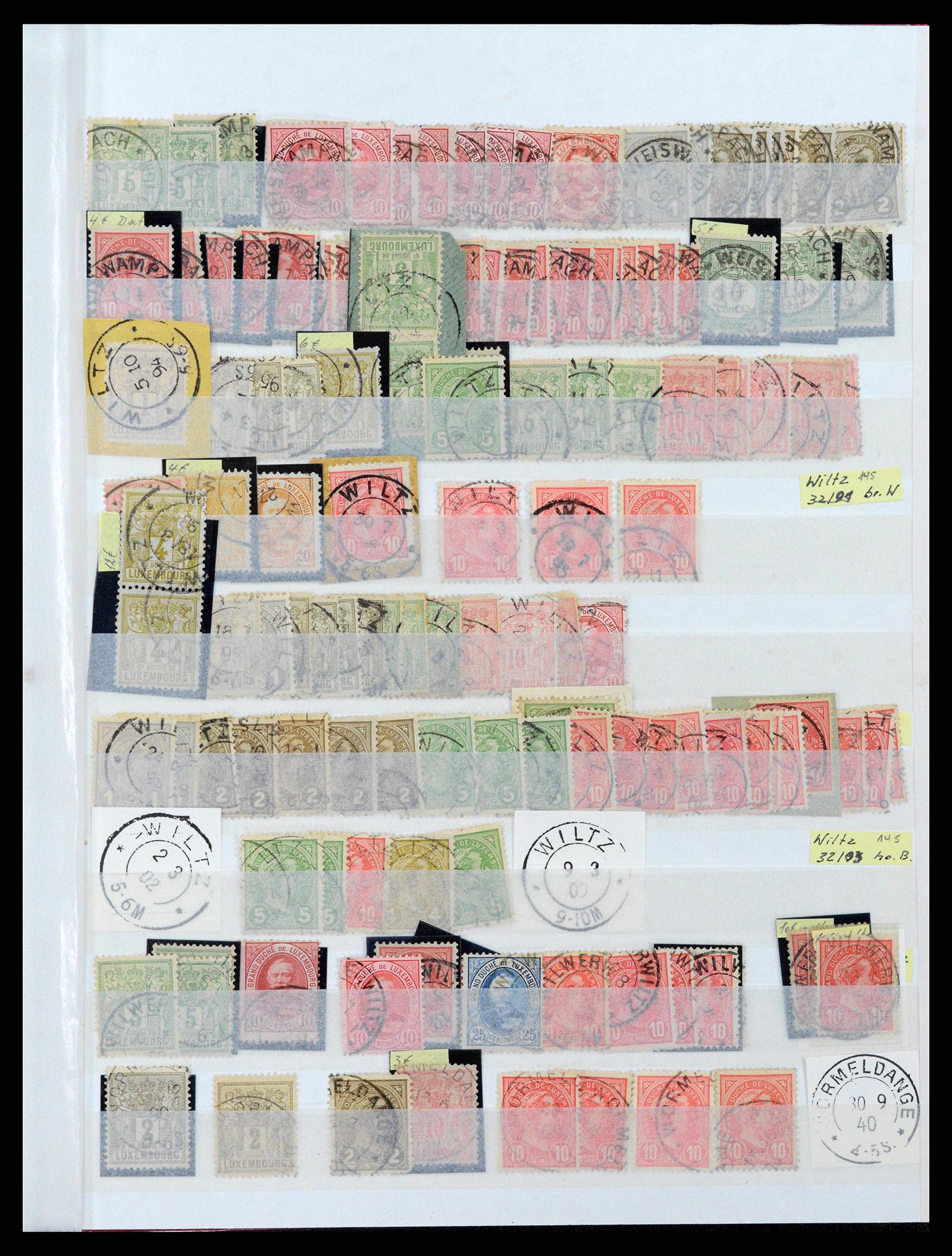 38892 0017 - Postzegelverzameling 38892 Luxemburg stempels 1880-1980.