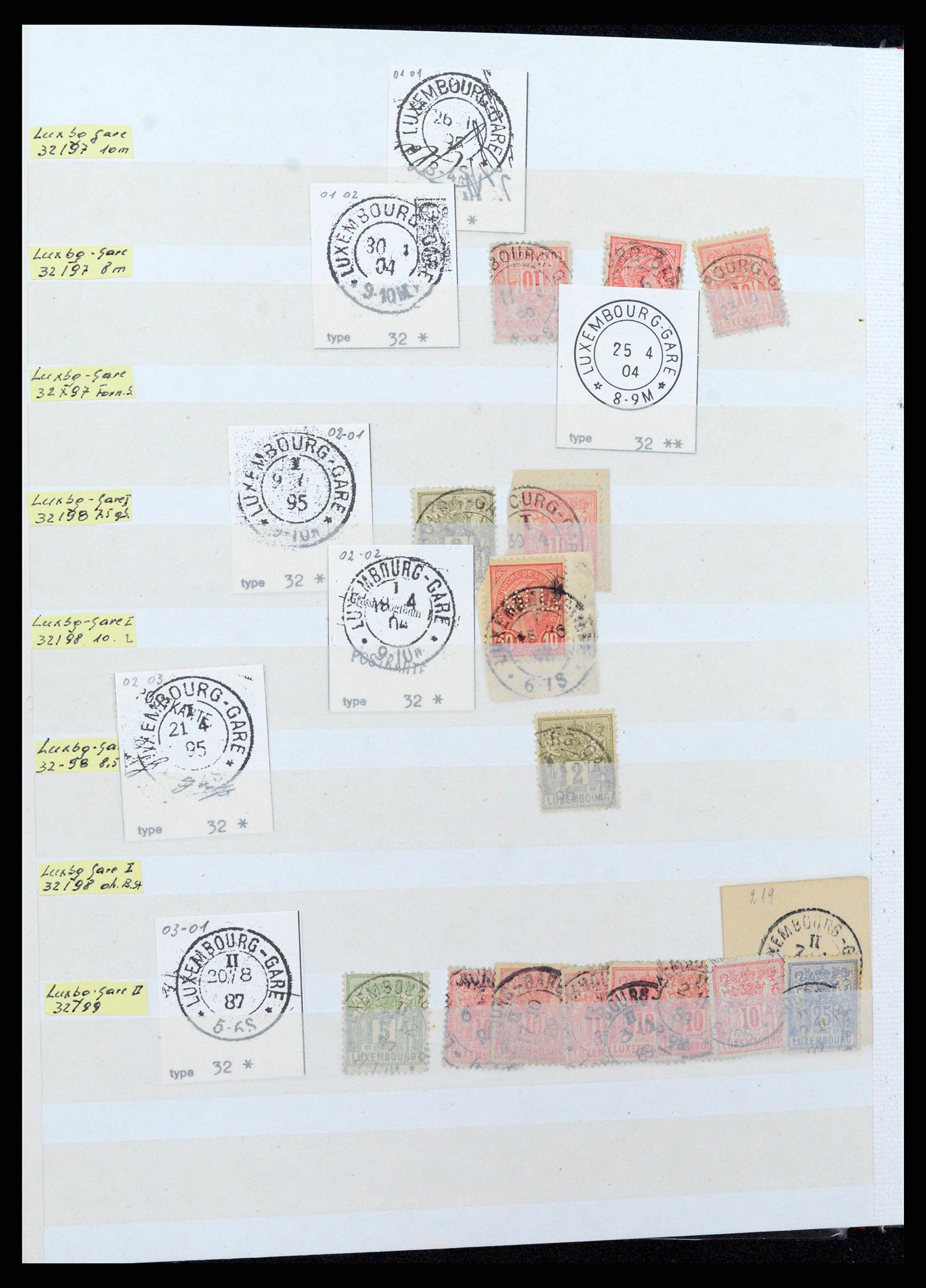 38892 0018 - Stamp collection 38892 Luxembourg cancels 1880-1980.