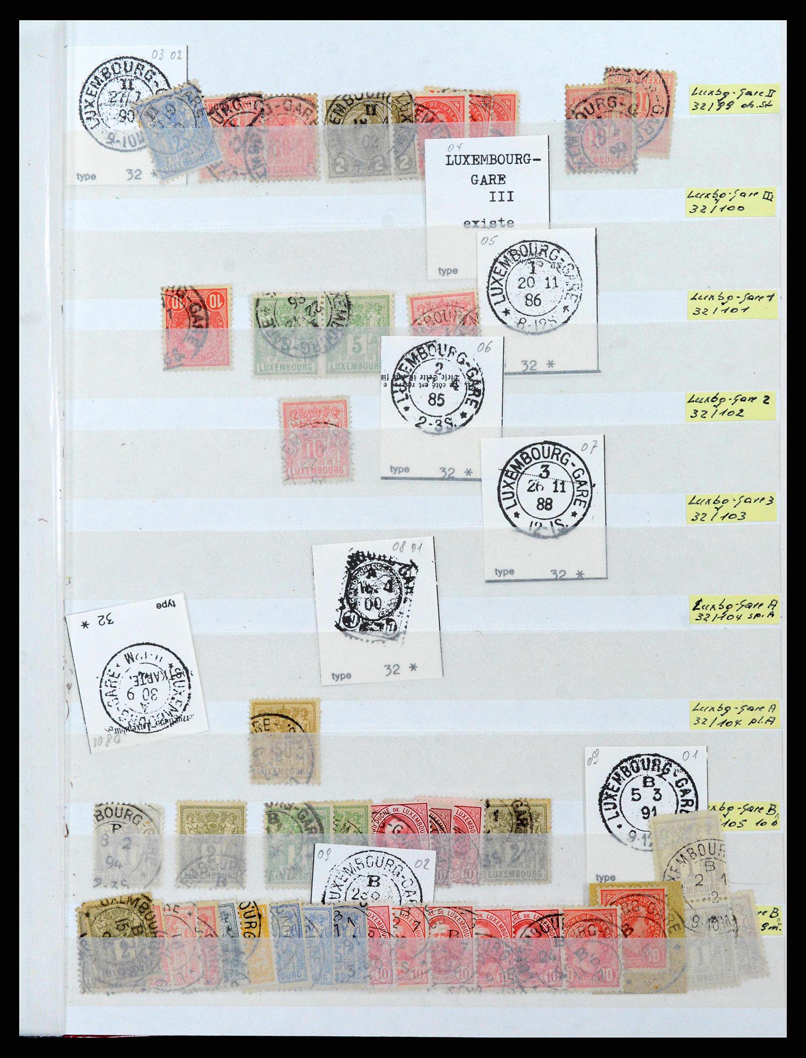 38892 0019 - Postzegelverzameling 38892 Luxemburg stempels 1880-1980.