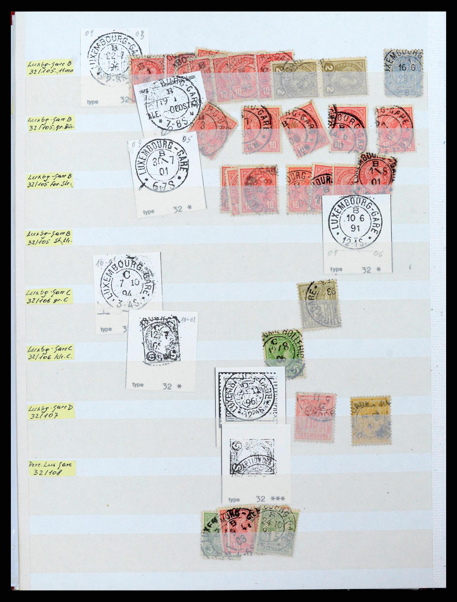 38892 0020 - Postzegelverzameling 38892 Luxemburg stempels 1880-1980.