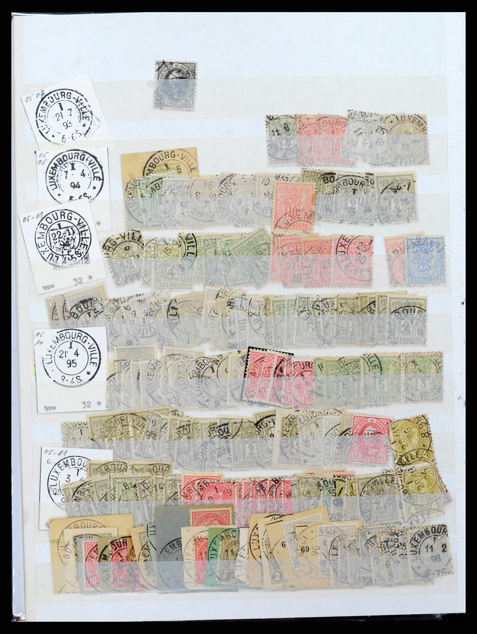 38892 0022 - Postzegelverzameling 38892 Luxemburg stempels 1880-1980.