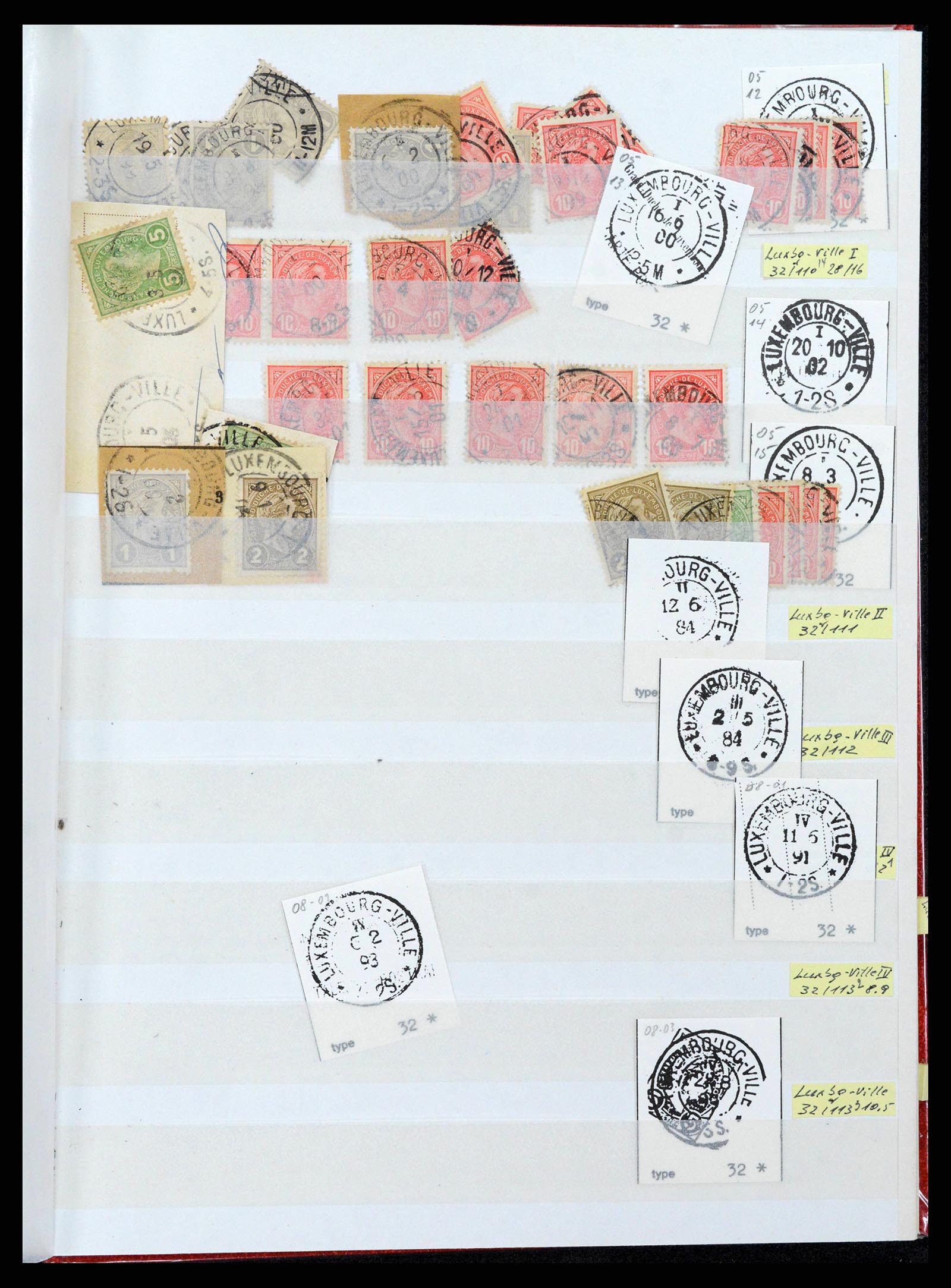 38892 0023 - Postzegelverzameling 38892 Luxemburg stempels 1880-1980.