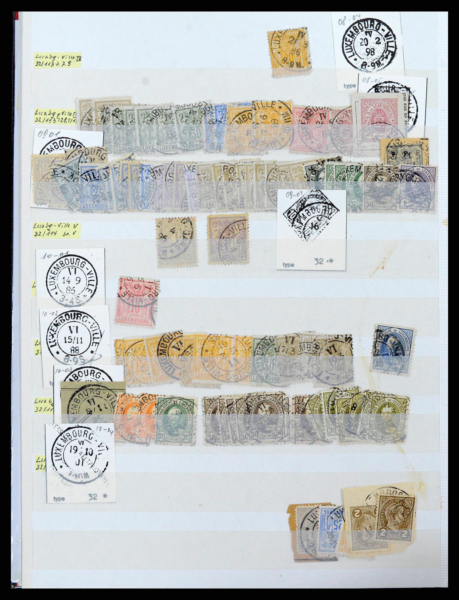 38892 0024 - Postzegelverzameling 38892 Luxemburg stempels 1880-1980.