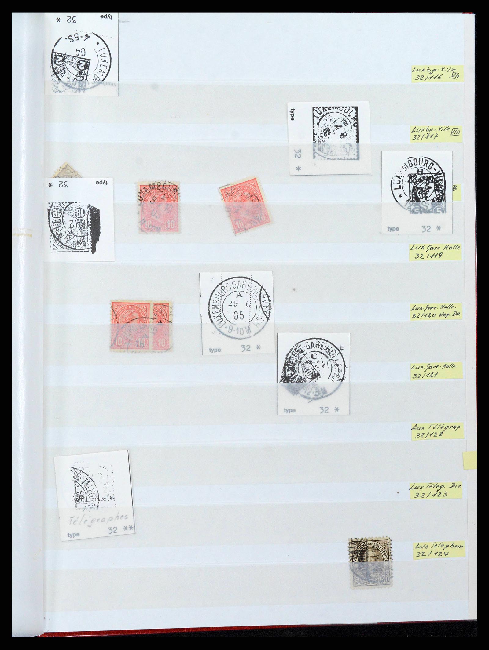 38892 0025 - Postzegelverzameling 38892 Luxemburg stempels 1880-1980.