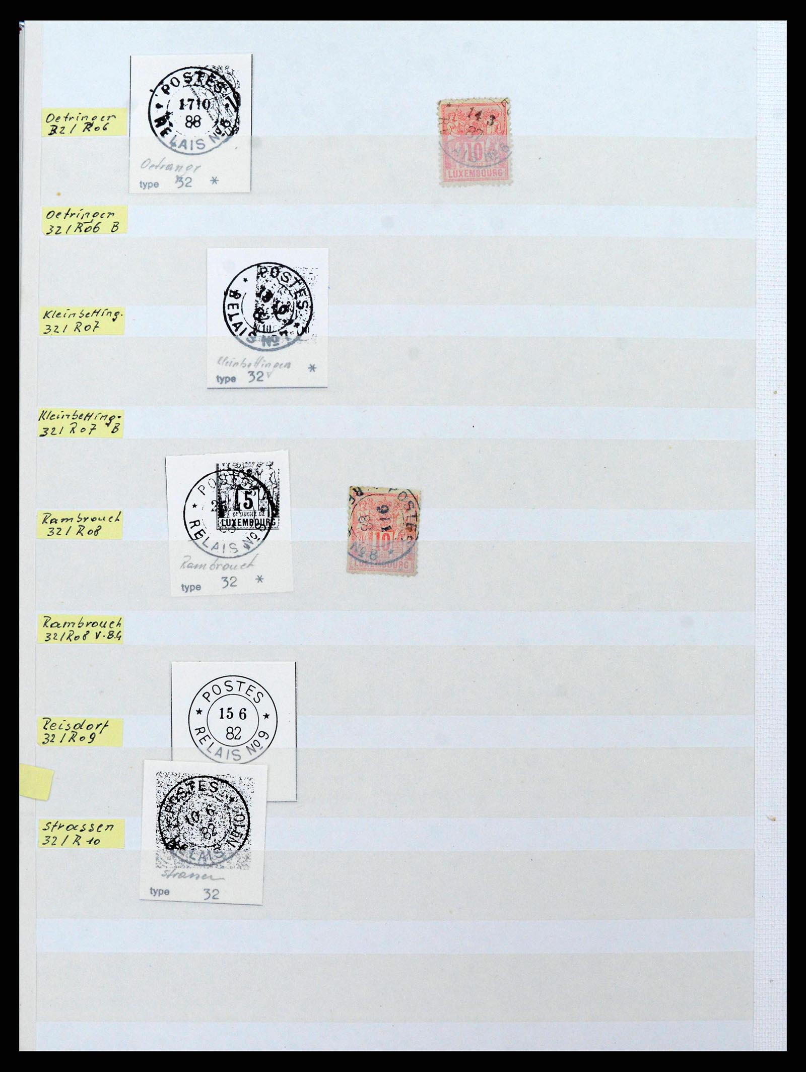 38892 0027 - Stamp collection 38892 Luxembourg cancels 1880-1980.