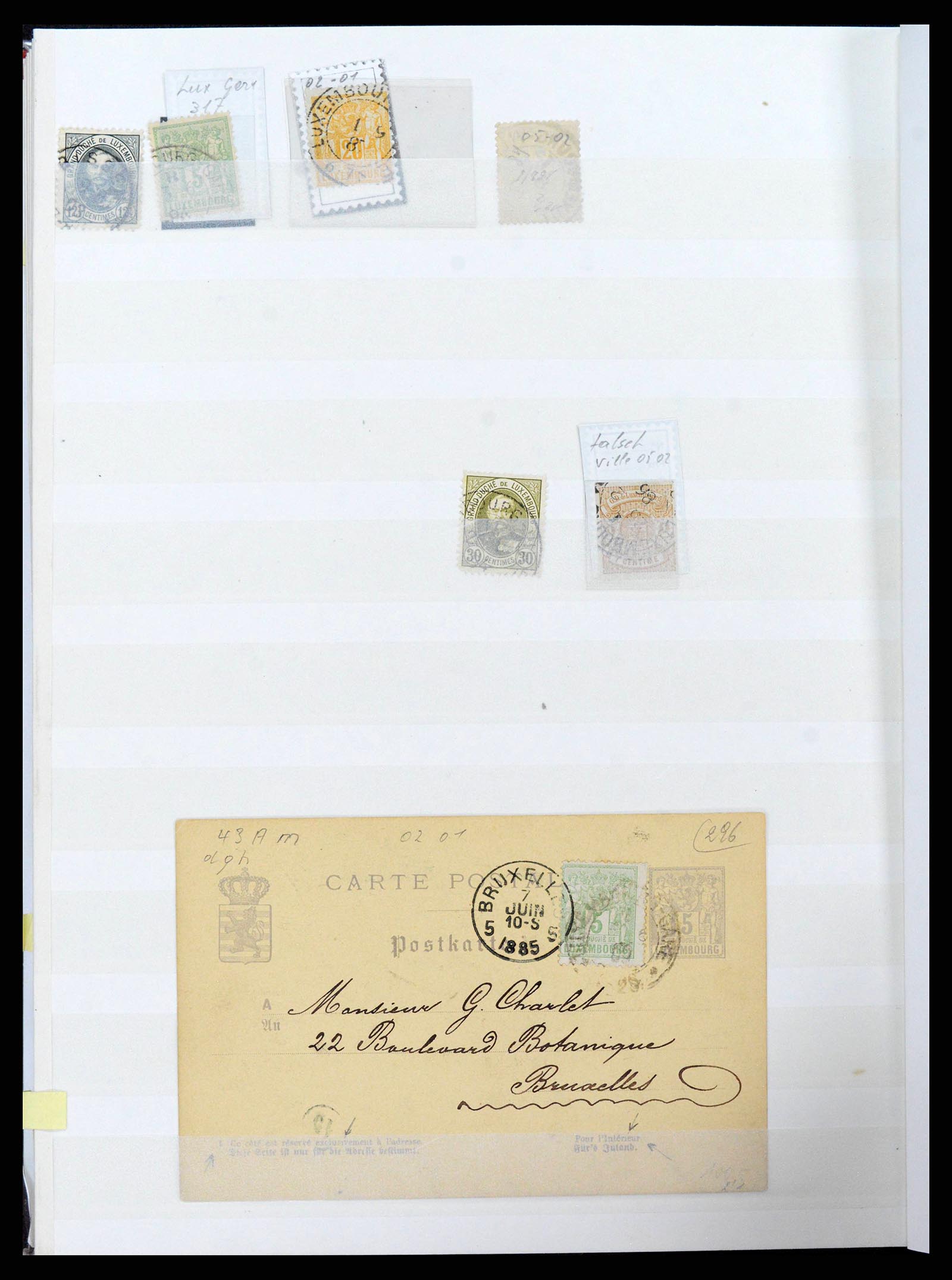 38892 0030 - Postzegelverzameling 38892 Luxemburg stempels 1880-1980.