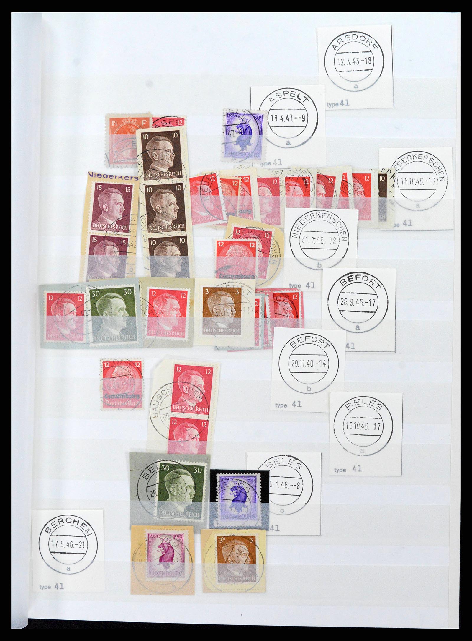38892 0031 - Postzegelverzameling 38892 Luxemburg stempels 1880-1980.