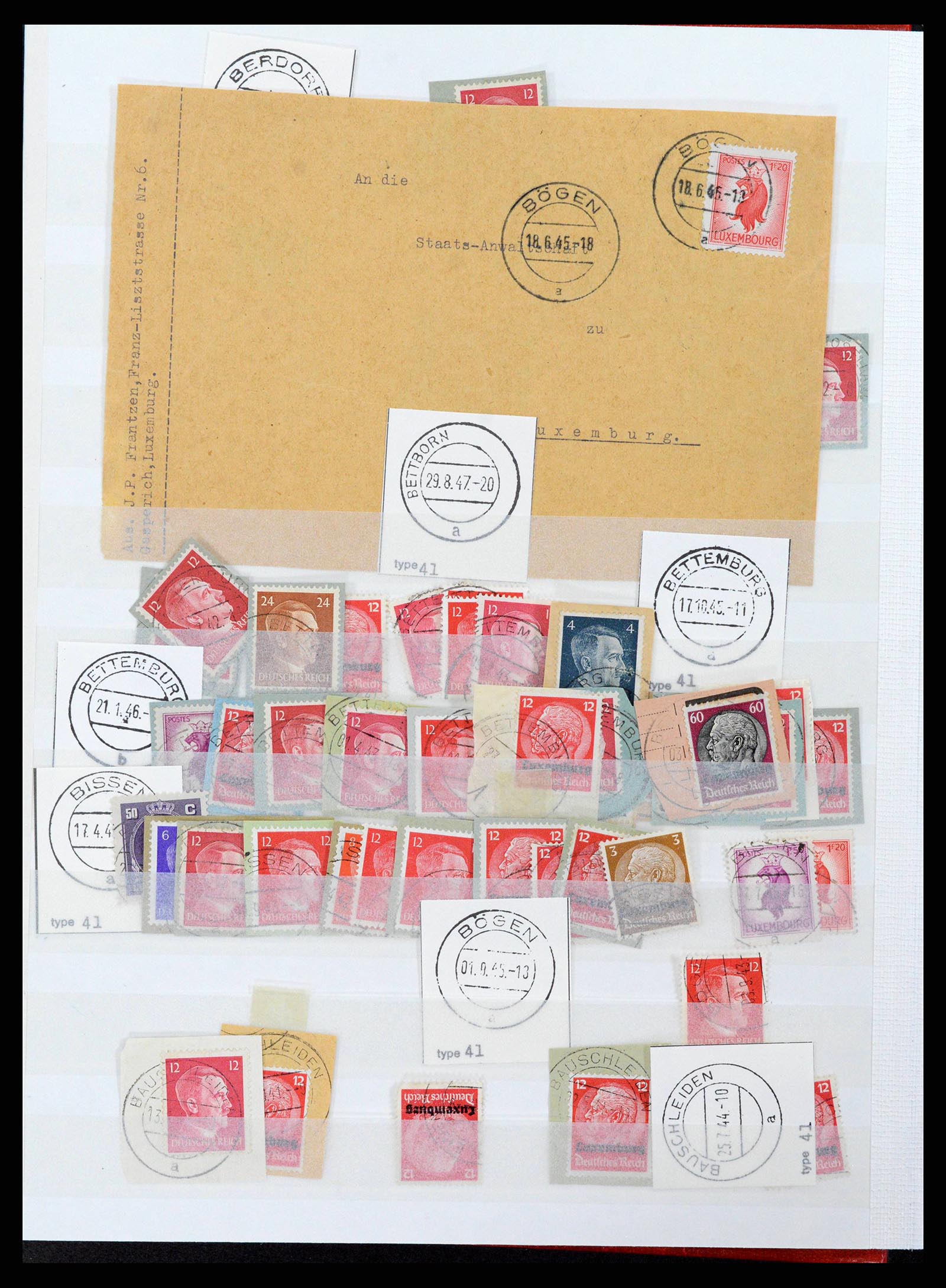 38892 0032 - Stamp collection 38892 Luxembourg cancels 1880-1980.