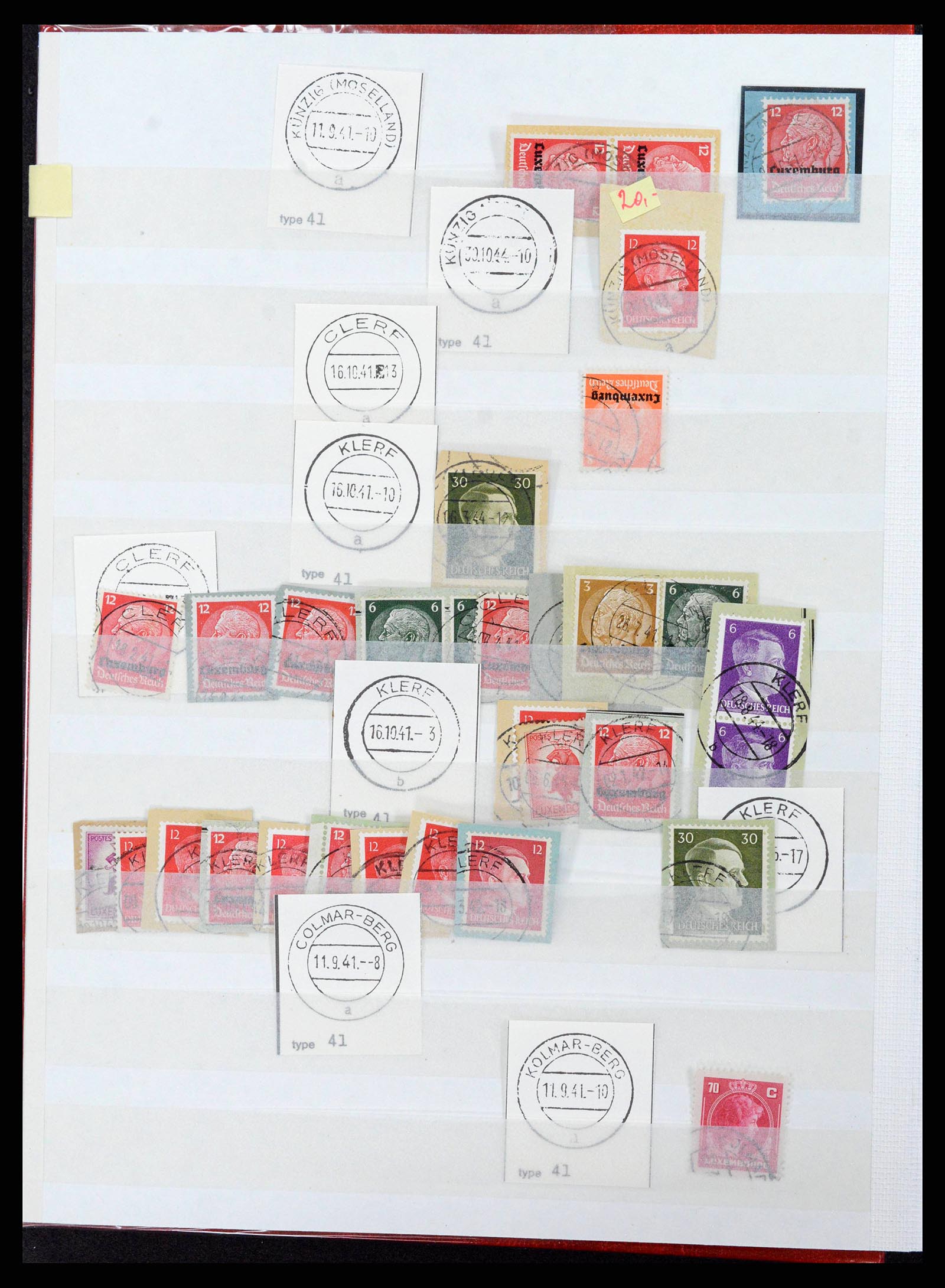 38892 0034 - Postzegelverzameling 38892 Luxemburg stempels 1880-1980.