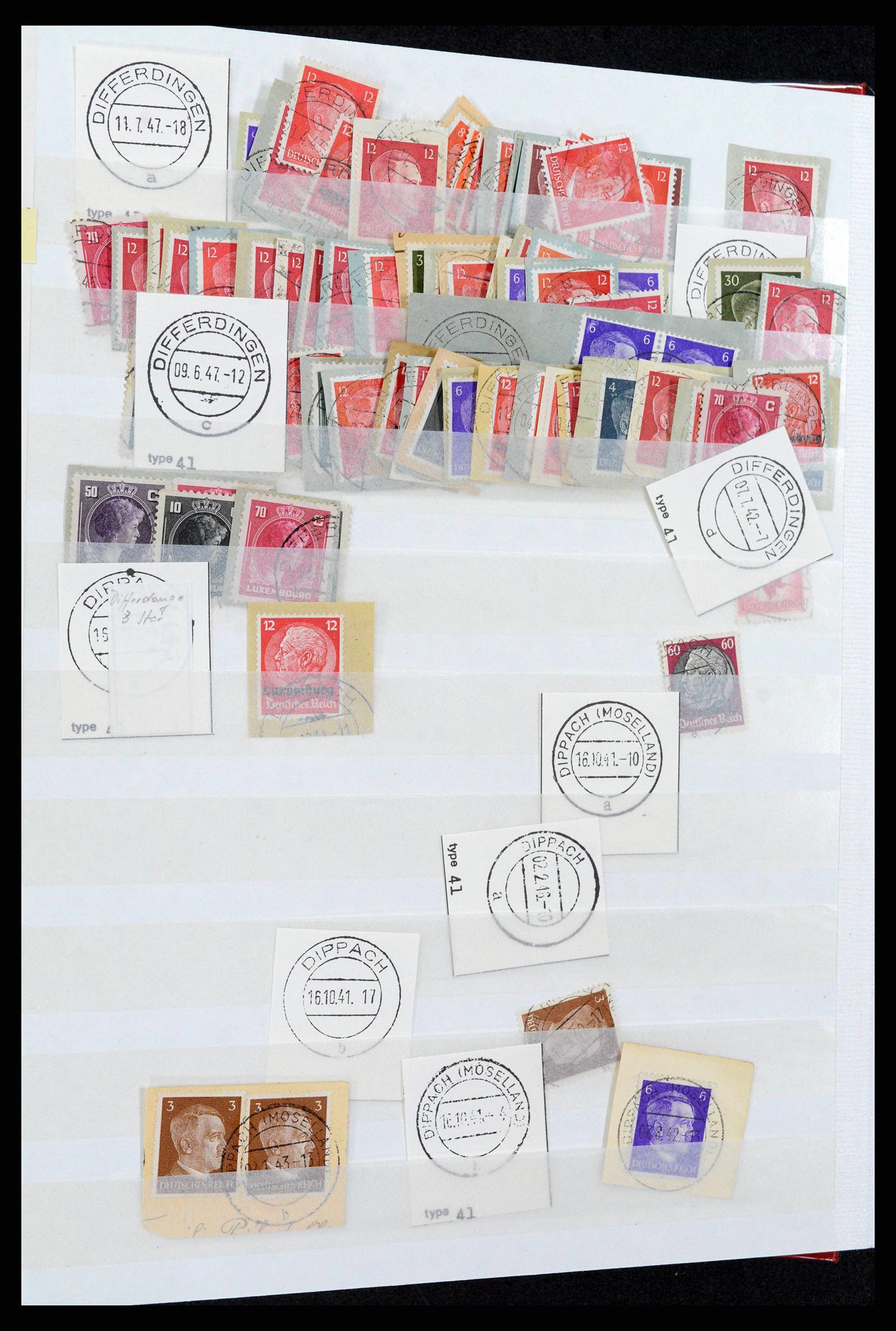38892 0036 - Postzegelverzameling 38892 Luxemburg stempels 1880-1980.