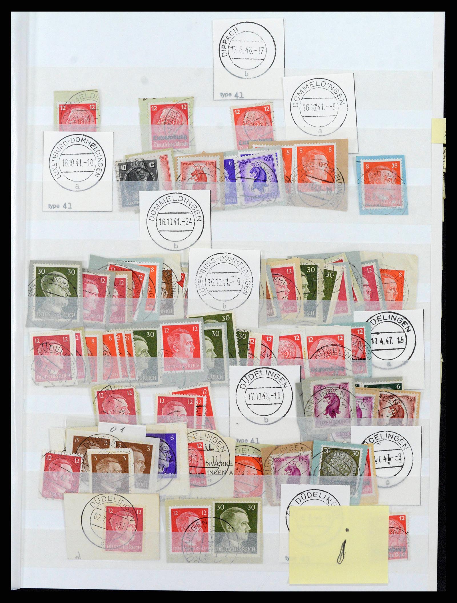 38892 0037 - Postzegelverzameling 38892 Luxemburg stempels 1880-1980.