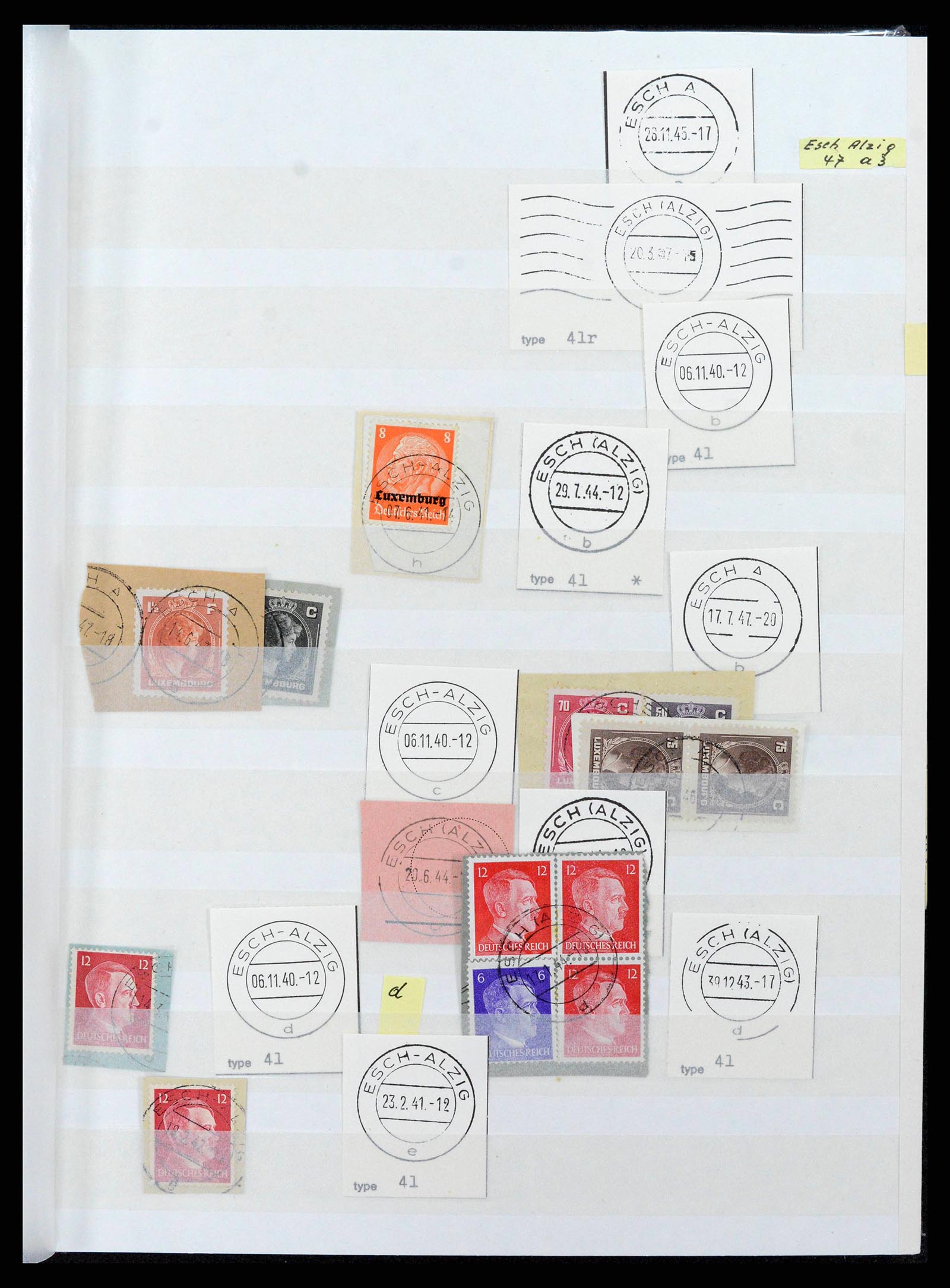 38892 0039 - Postzegelverzameling 38892 Luxemburg stempels 1880-1980.