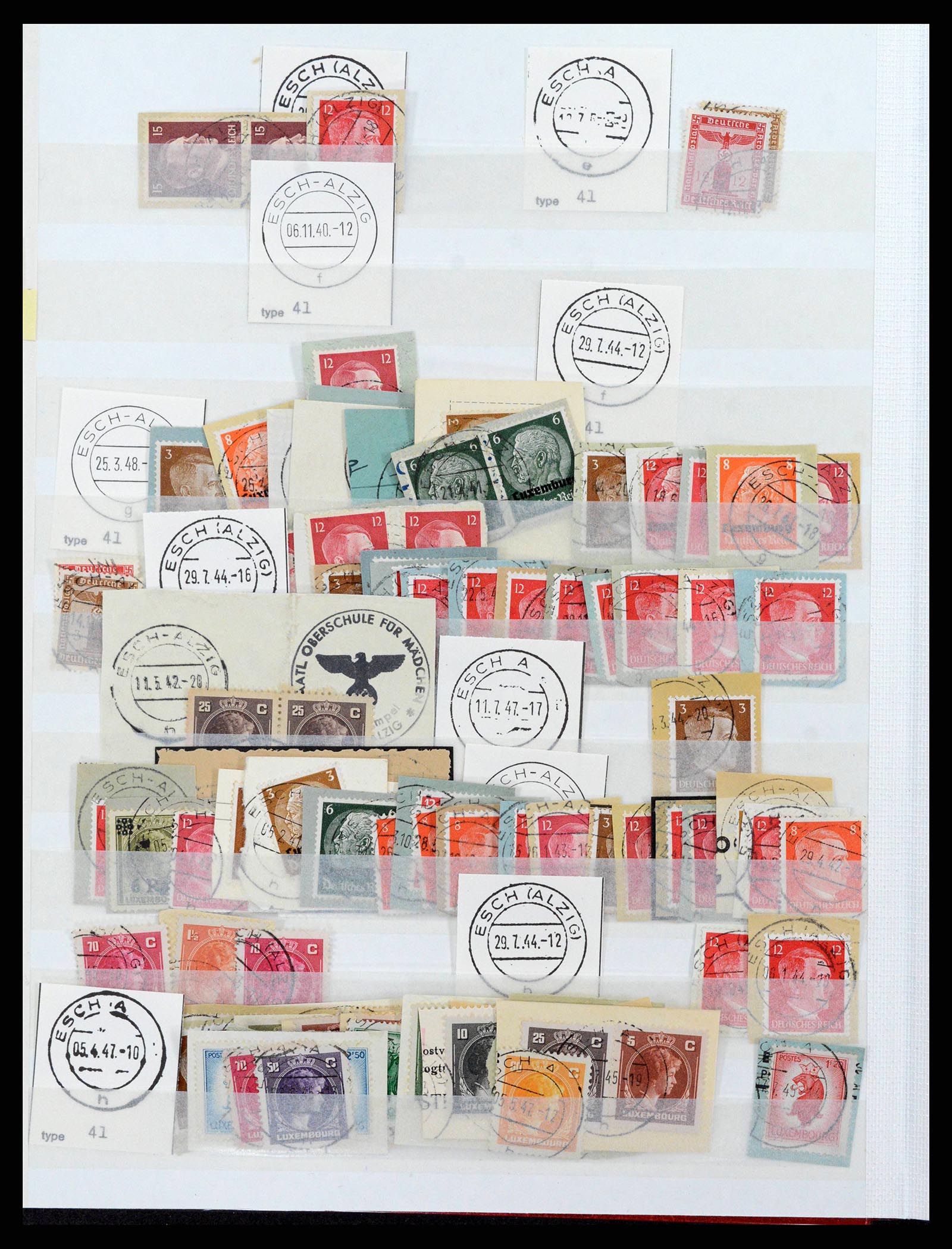 38892 0040 - Postzegelverzameling 38892 Luxemburg stempels 1880-1980.