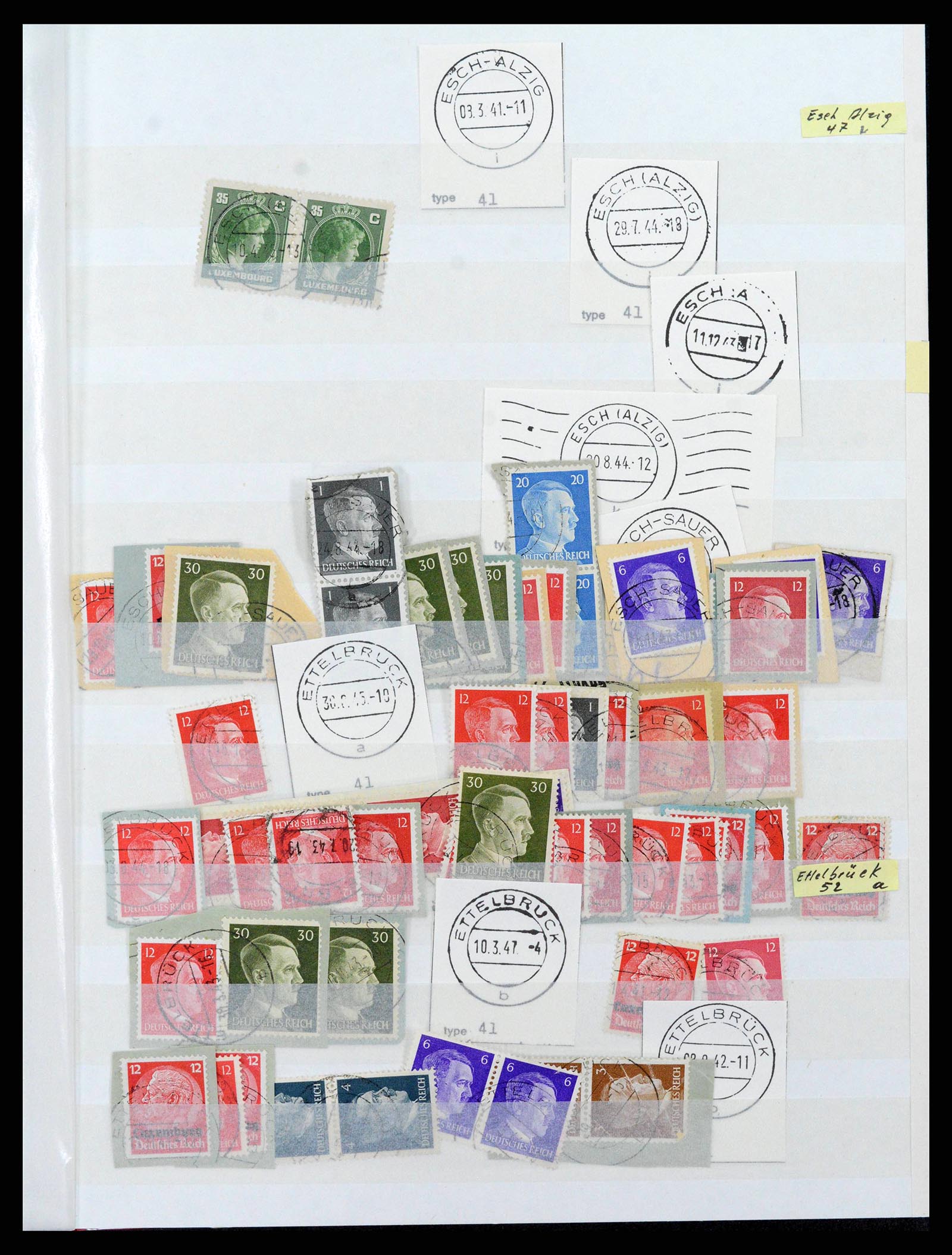 38892 0041 - Postzegelverzameling 38892 Luxemburg stempels 1880-1980.
