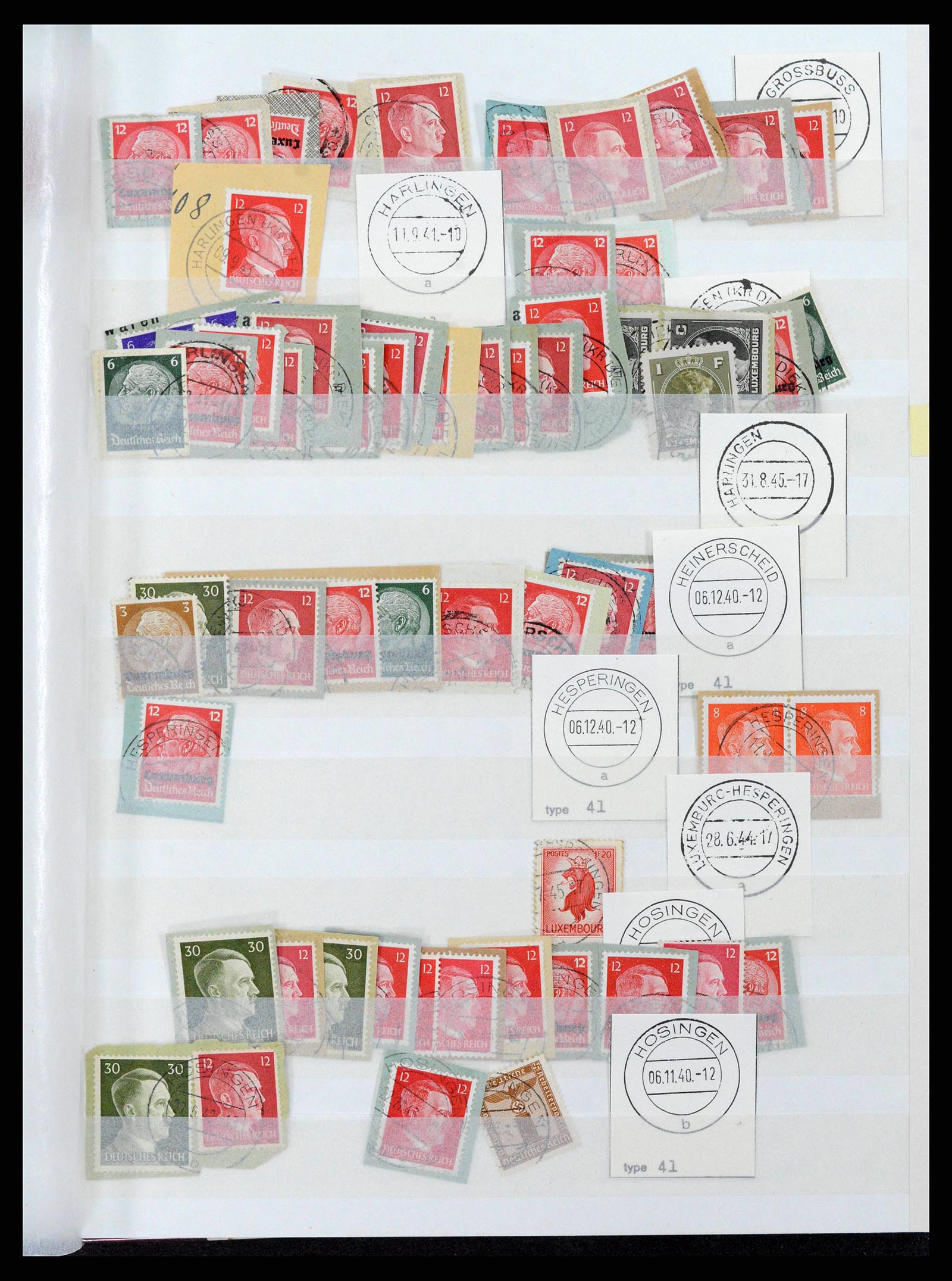 38892 0043 - Postzegelverzameling 38892 Luxemburg stempels 1880-1980.