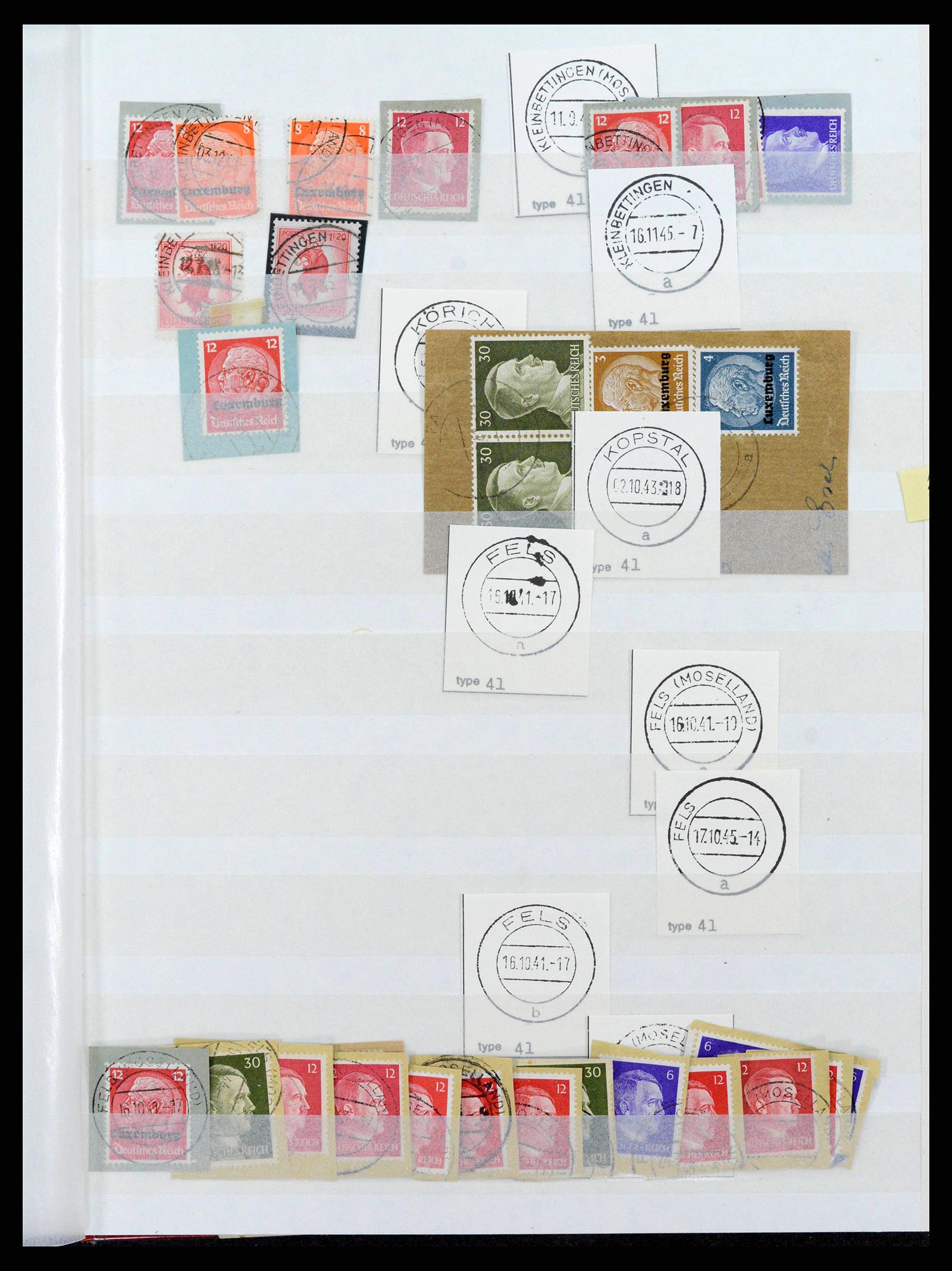 38892 0045 - Postzegelverzameling 38892 Luxemburg stempels 1880-1980.