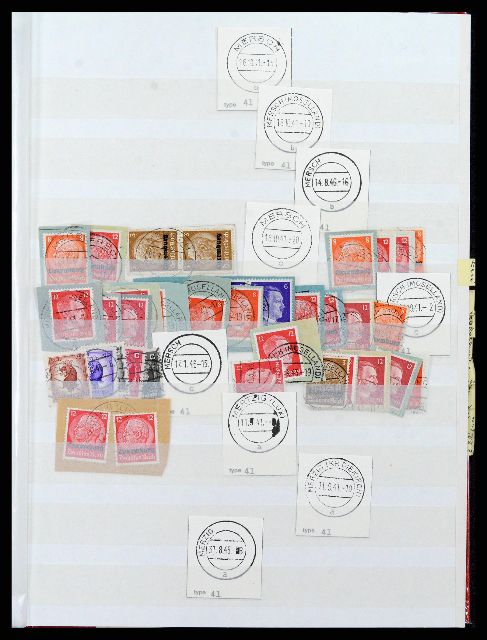 38892 0047 - Postzegelverzameling 38892 Luxemburg stempels 1880-1980.