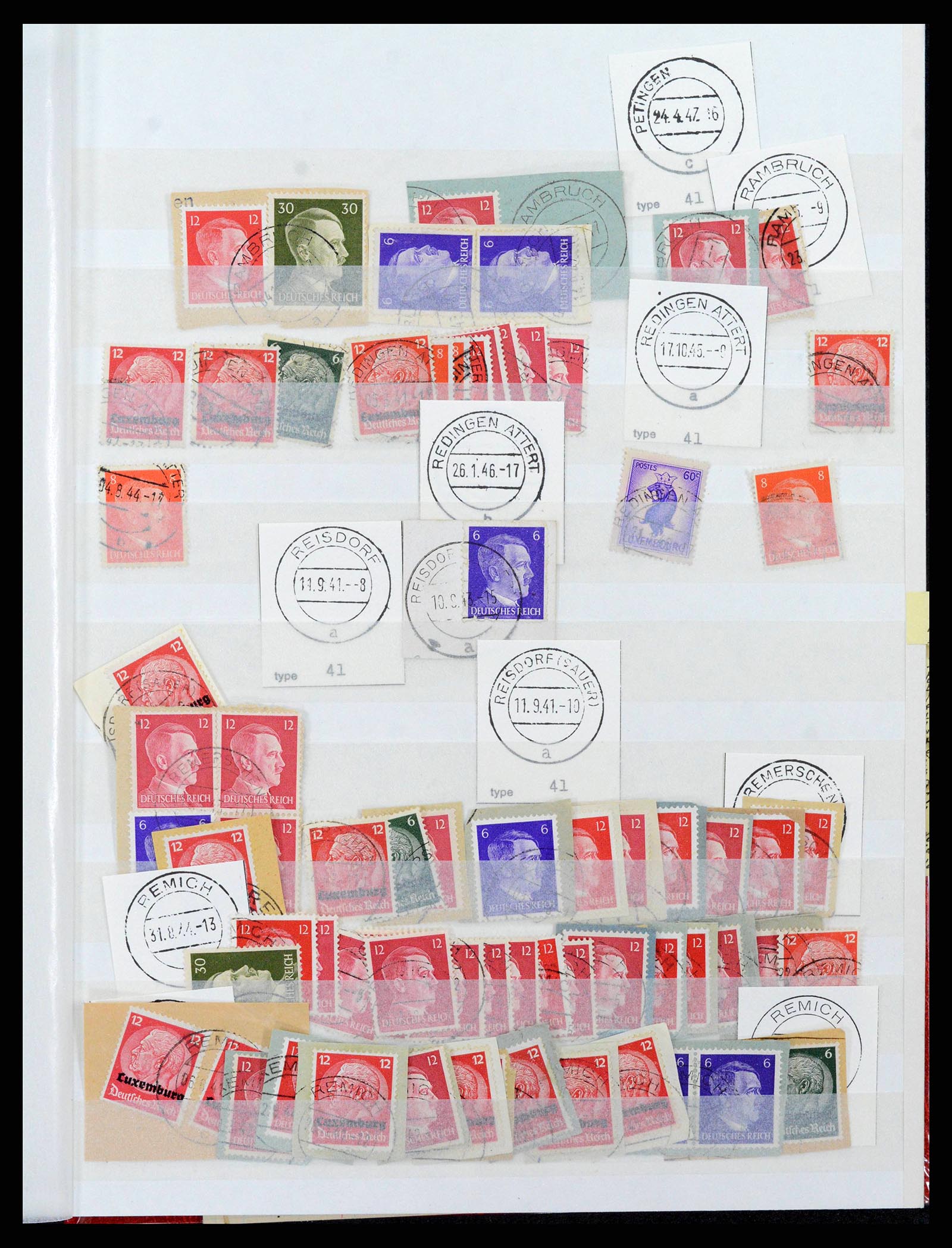 38892 0051 - Stamp collection 38892 Luxembourg cancels 1880-1980.