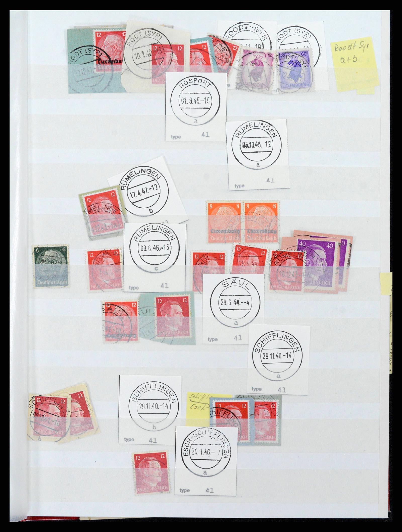 38892 0053 - Postzegelverzameling 38892 Luxemburg stempels 1880-1980.