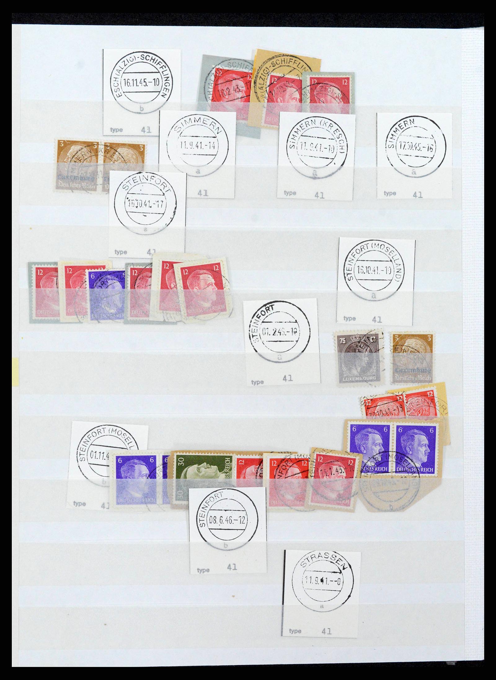 38892 0054 - Postzegelverzameling 38892 Luxemburg stempels 1880-1980.