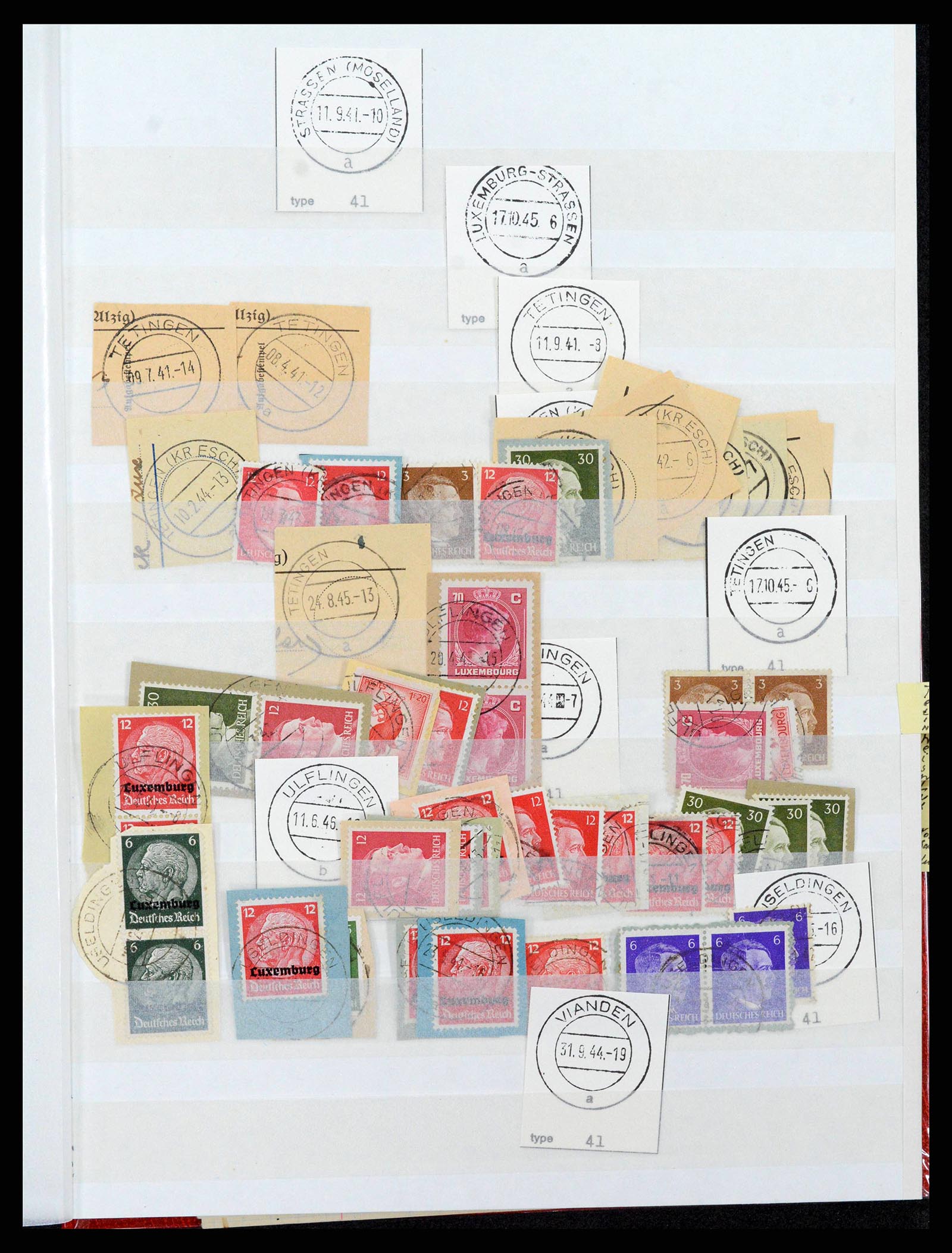 38892 0055 - Stamp collection 38892 Luxembourg cancels 1880-1980.