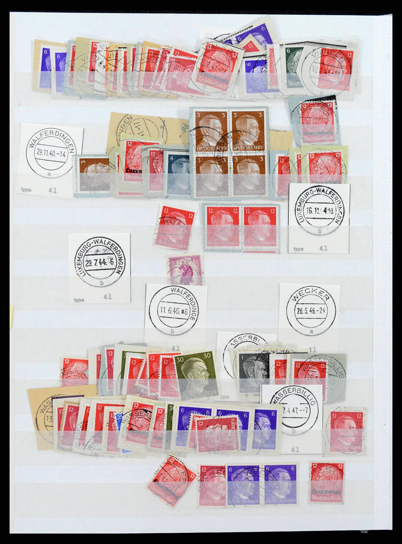 38892 0056 - Stamp collection 38892 Luxembourg cancels 1880-1980.