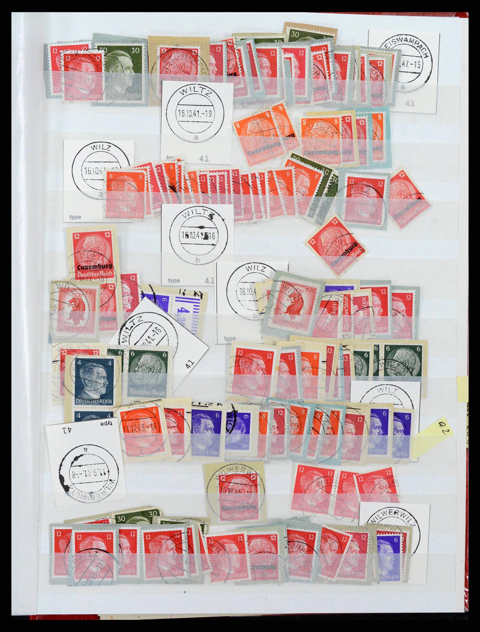 38892 0057 - Postzegelverzameling 38892 Luxemburg stempels 1880-1980.