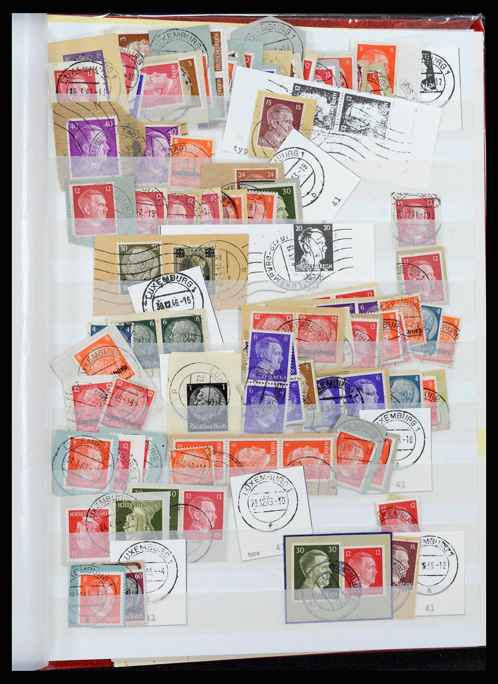 38892 0059 - Postzegelverzameling 38892 Luxemburg stempels 1880-1980.