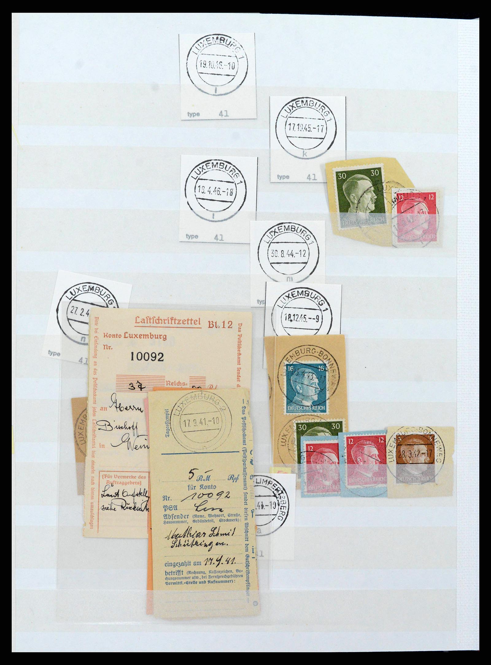 38892 0060 - Stamp collection 38892 Luxembourg cancels 1880-1980.