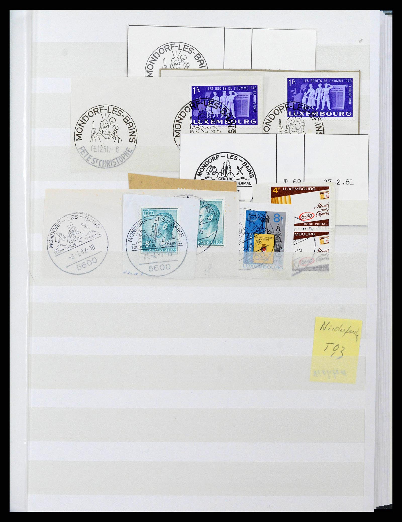 38892 0103 - Postzegelverzameling 38892 Luxemburg stempels 1880-1980.