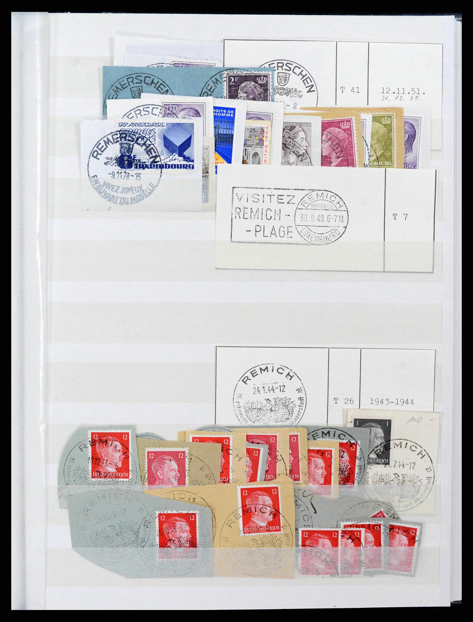 38892 0105 - Postzegelverzameling 38892 Luxemburg stempels 1880-1980.