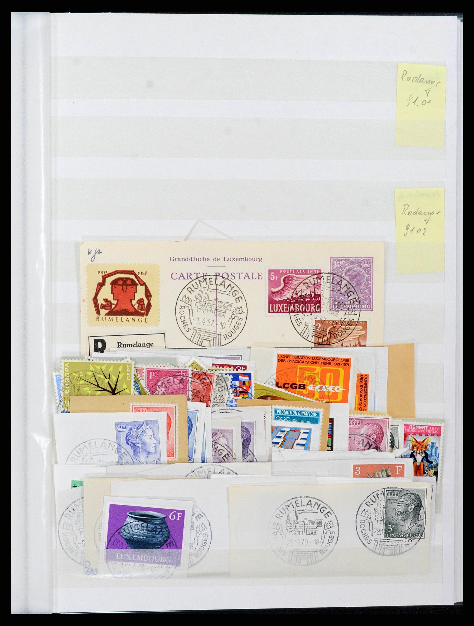 38892 0106 - Postzegelverzameling 38892 Luxemburg stempels 1880-1980.