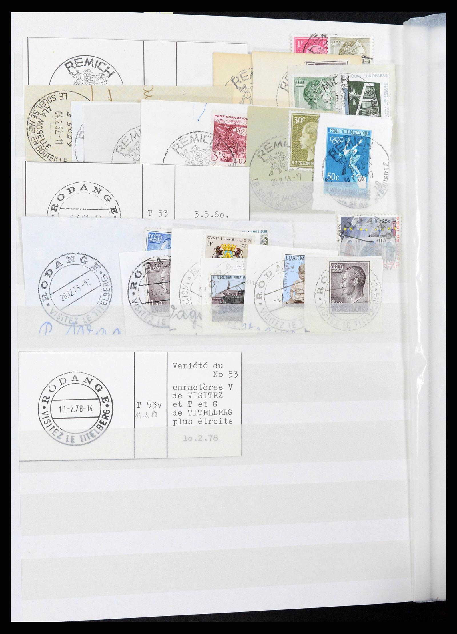 38892 0107 - Postzegelverzameling 38892 Luxemburg stempels 1880-1980.