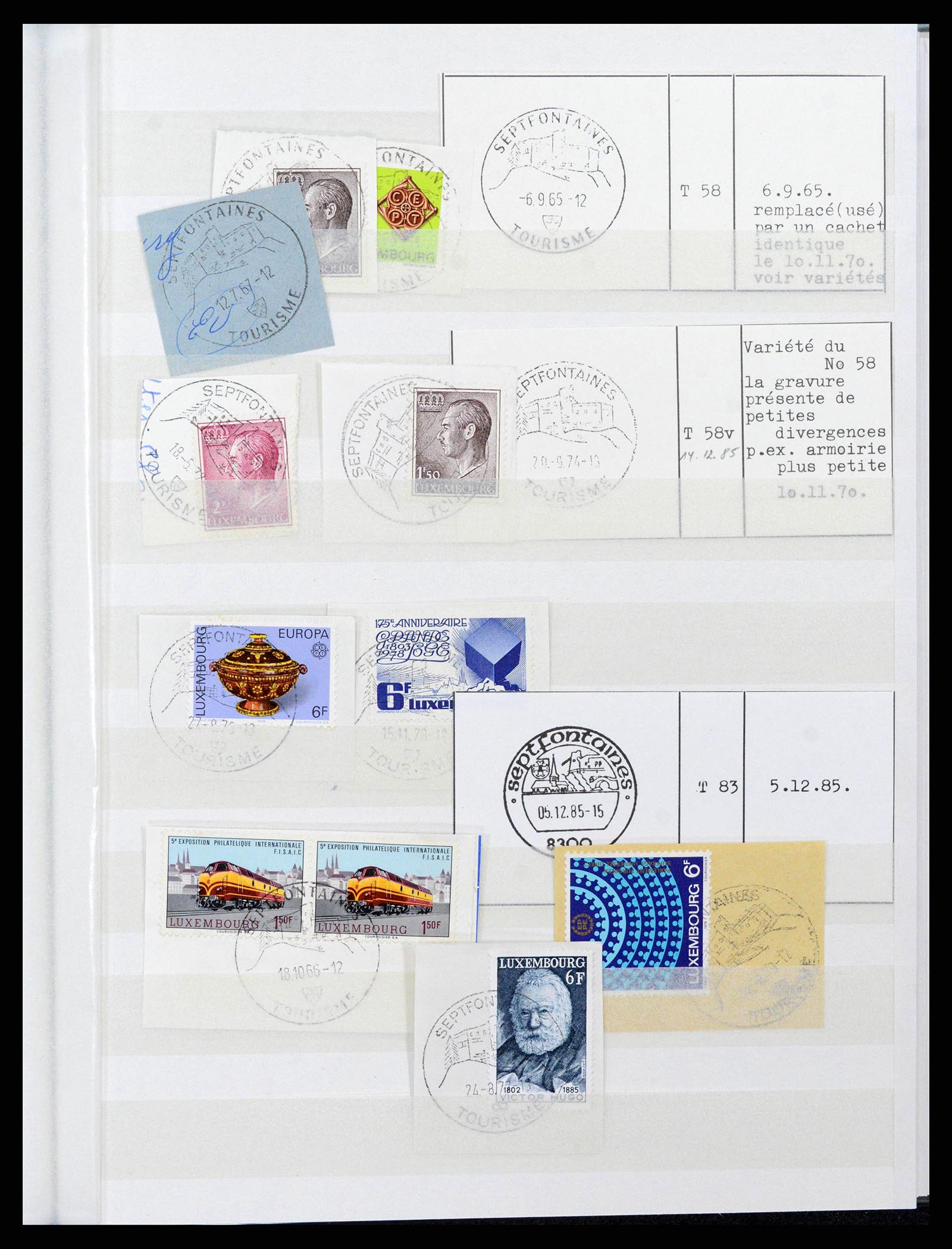 38892 0109 - Postzegelverzameling 38892 Luxemburg stempels 1880-1980.