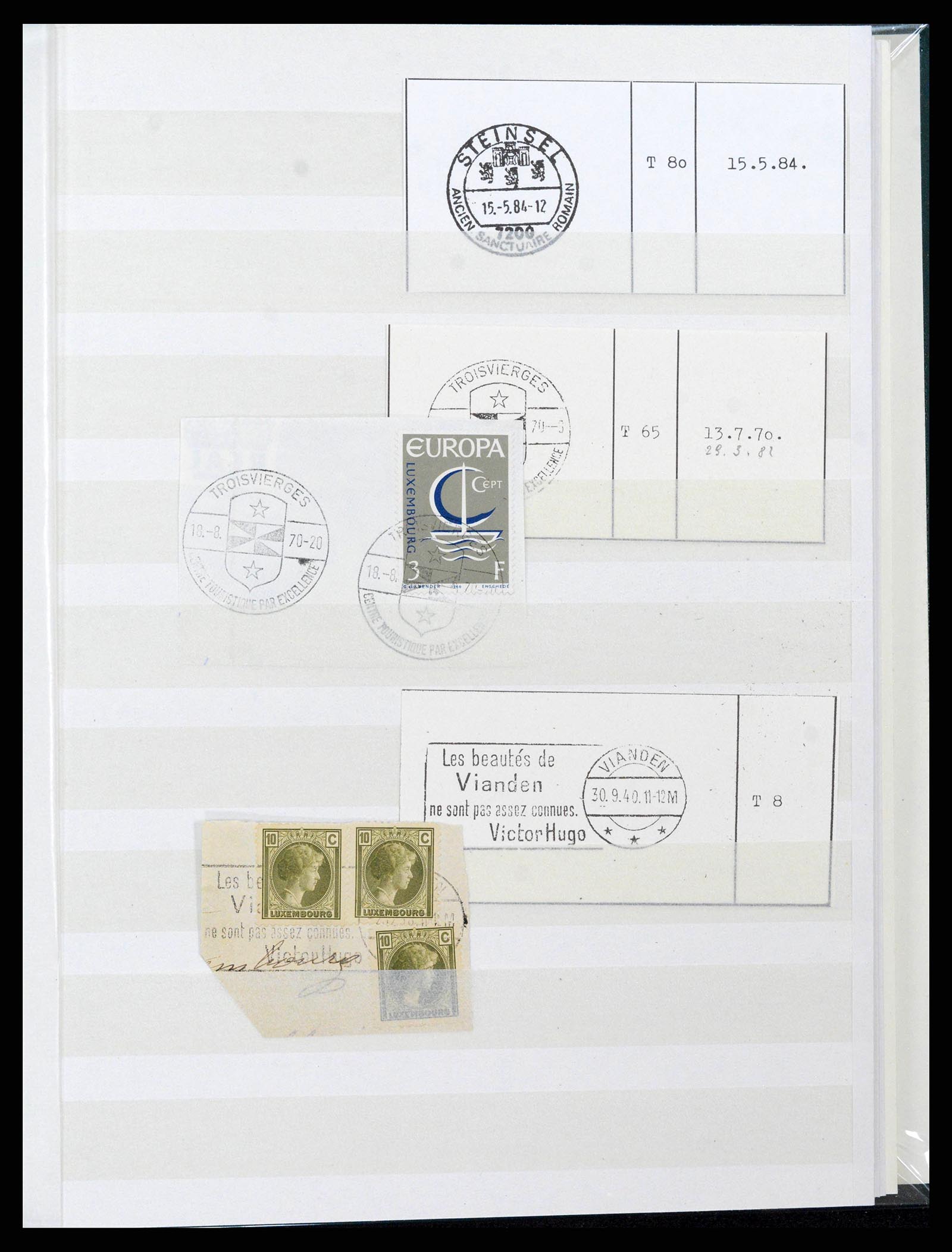 38892 0111 - Postzegelverzameling 38892 Luxemburg stempels 1880-1980.