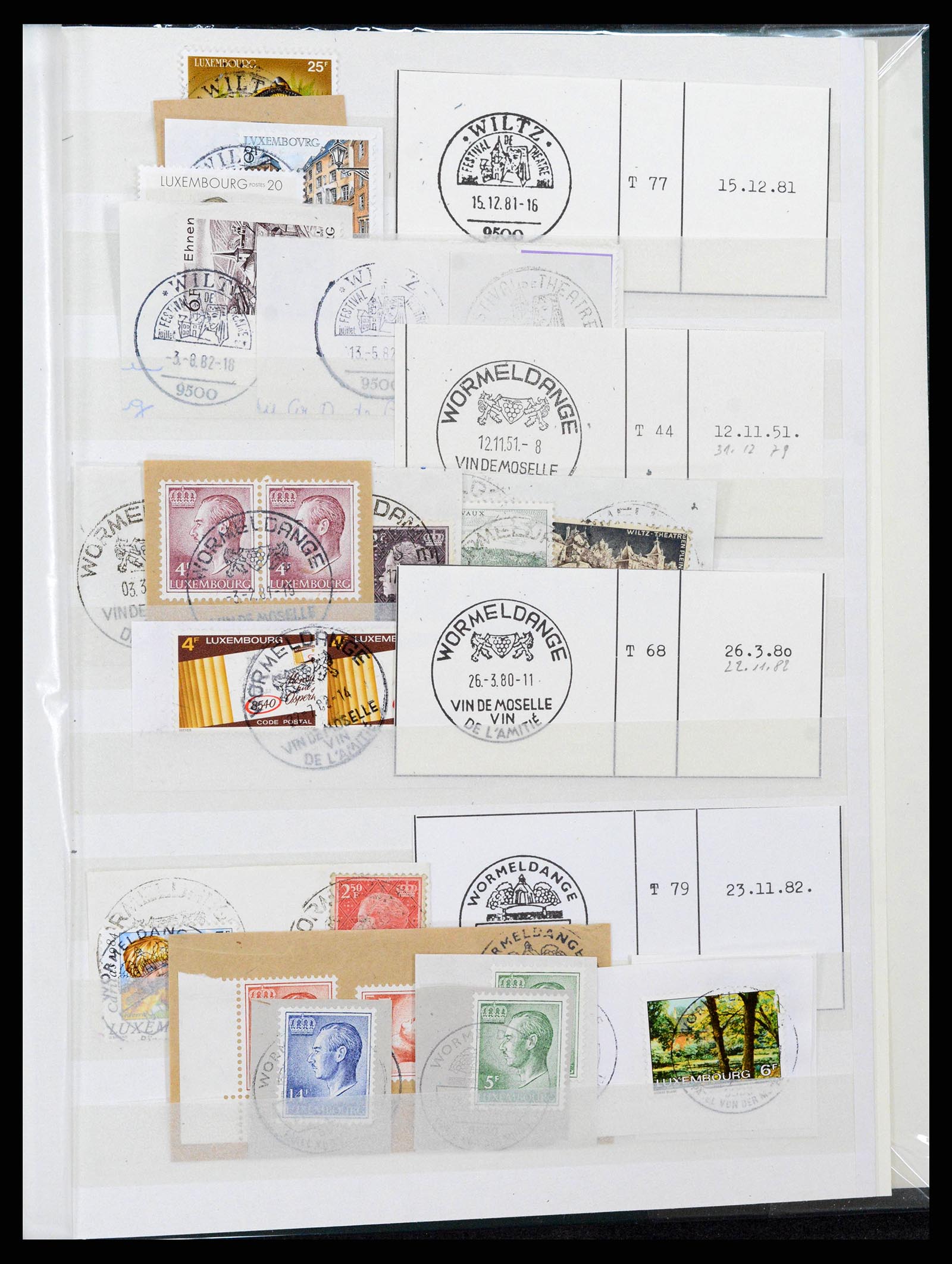 38892 0115 - Postzegelverzameling 38892 Luxemburg stempels 1880-1980.