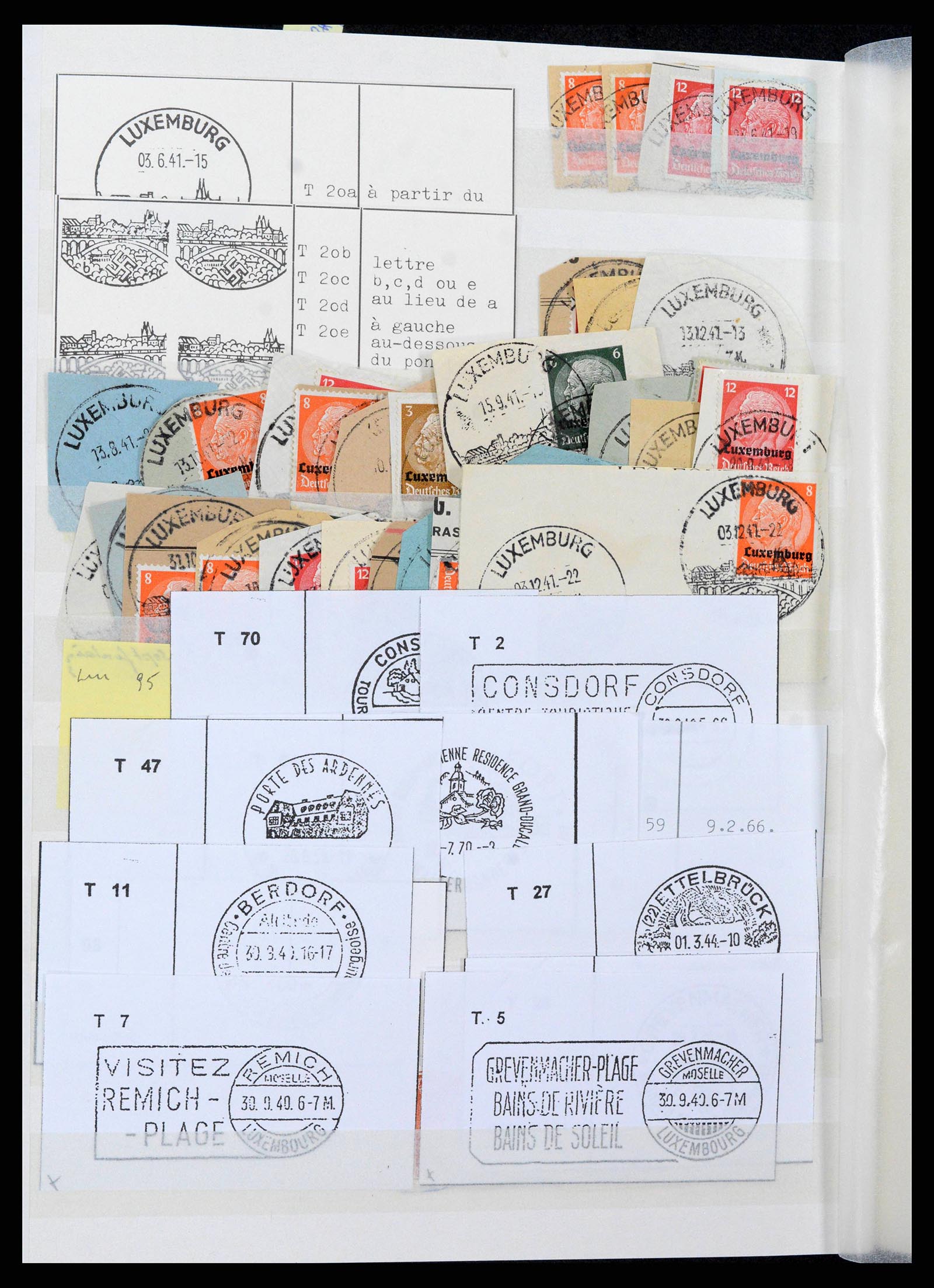 38892 0116 - Postzegelverzameling 38892 Luxemburg stempels 1880-1980.