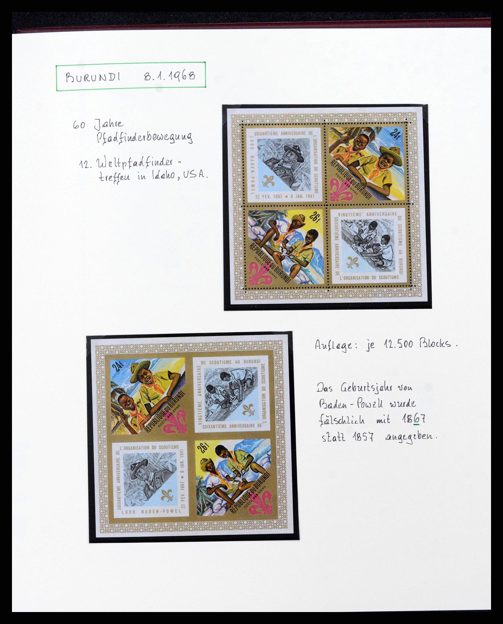38893 0012 - Stamp collection 38893 Theme scouting 1950-2007.